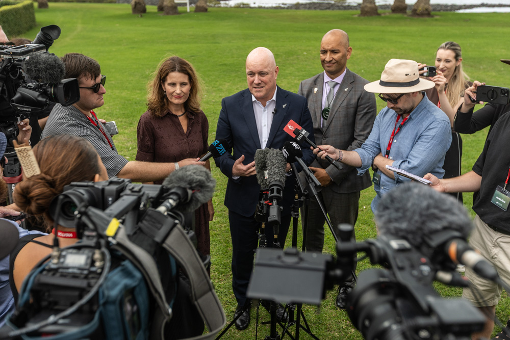 Prime Minister Christopher Luxon said discussions were at any early stage. Photo / Jason Dorday