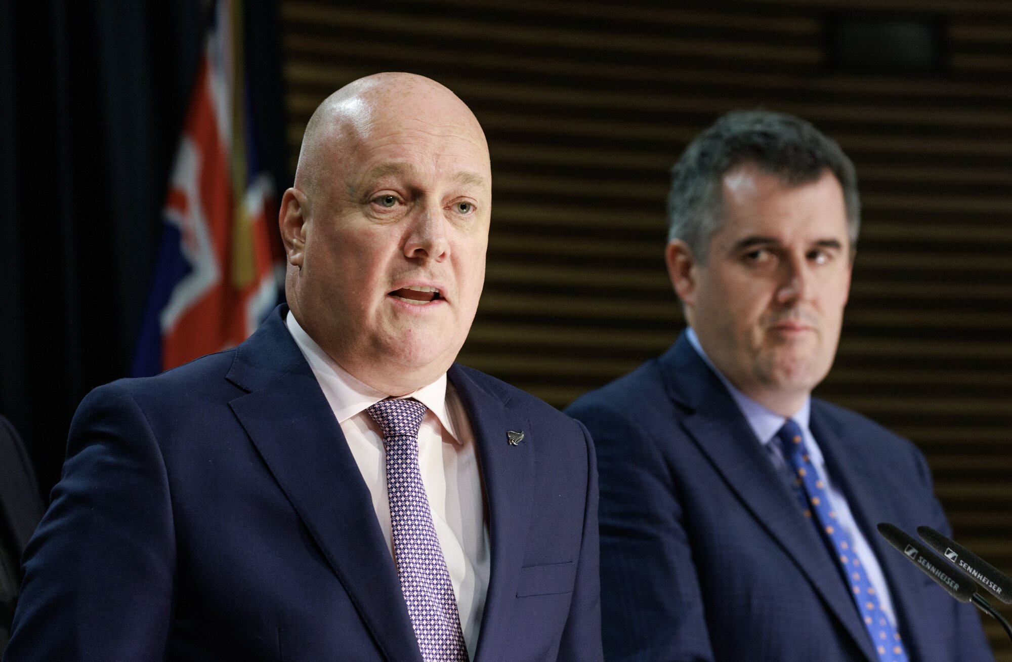 Prime Minister Christopher Luxon and Housing Minister Chris Bishop are expected to drop their demands that Auckland Council should zone for two million more houses. Photo / Mark Mitchell