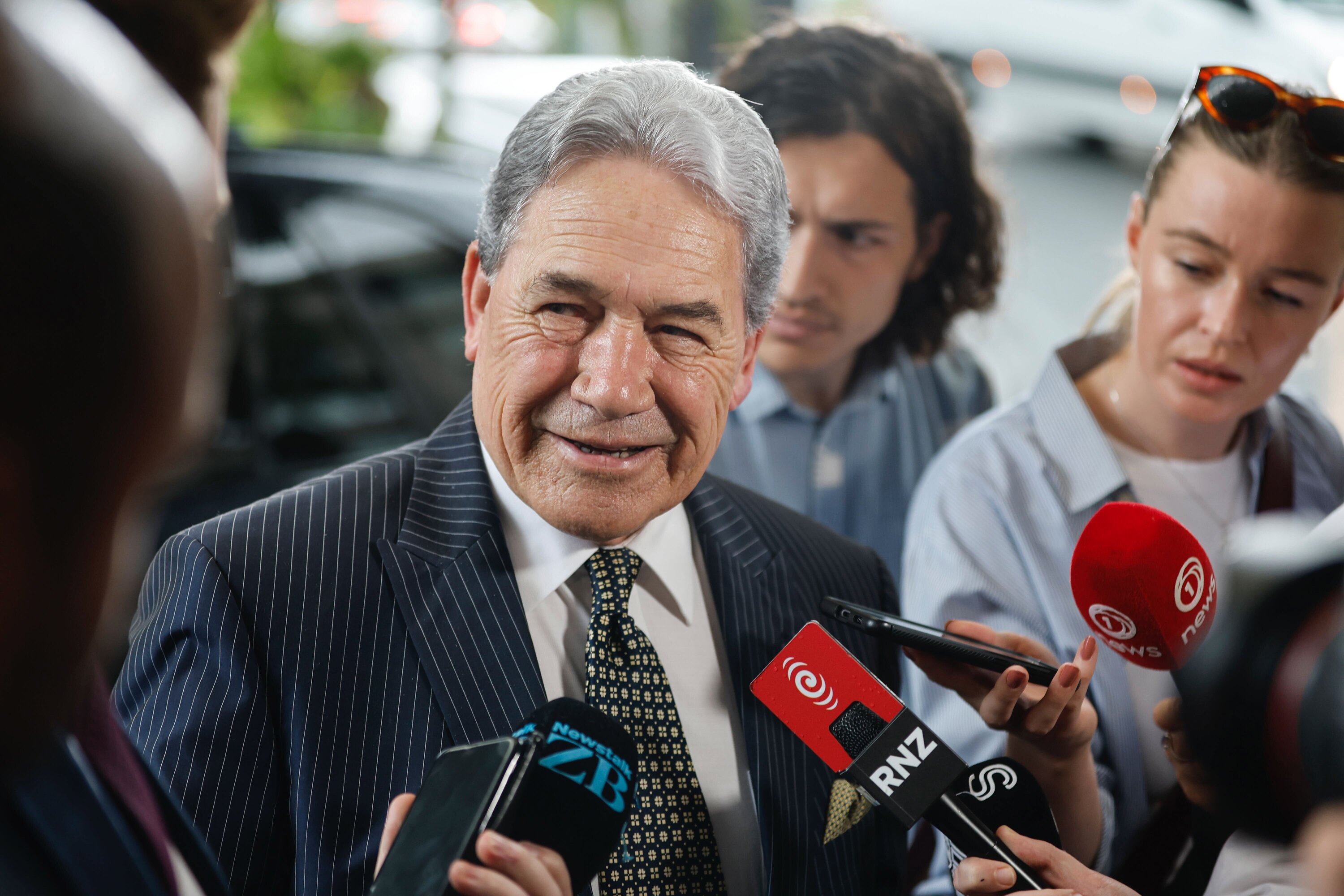 New Zealand First leader Winston Peters had a 90-minute meeting with National Party leader Christopher Luxon at Auckland's Cordis Hotel on Monday afternoon. Photo / Michael Craig