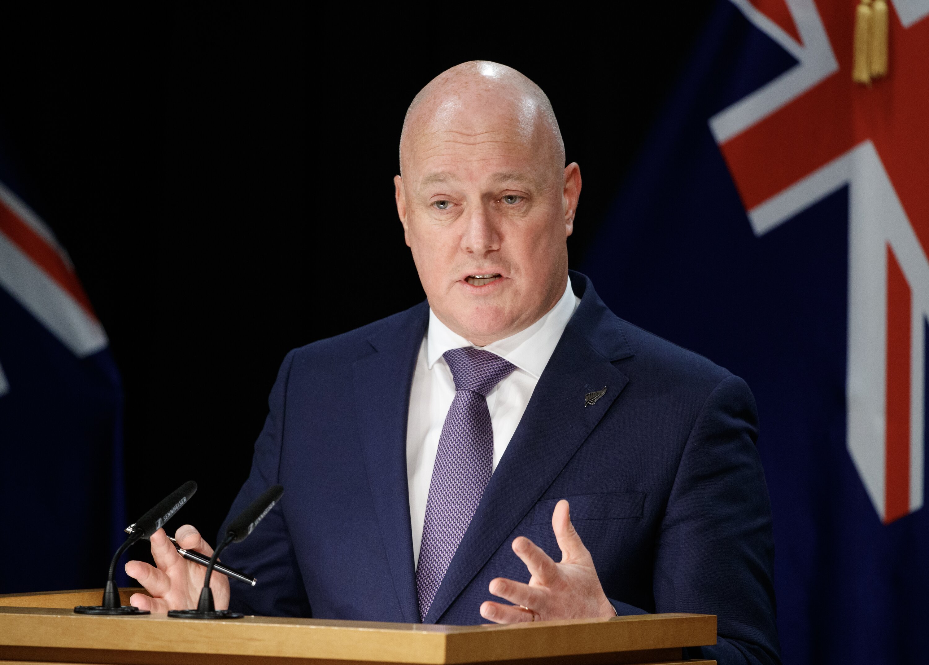 Prime Minister Christopher Luxon has often said that crime is out of control, but the proportion of people who experience at least one crime has not changed significantly between 2018 (30%) and 2023 (31.5%). Photo / Mark Mitchell 