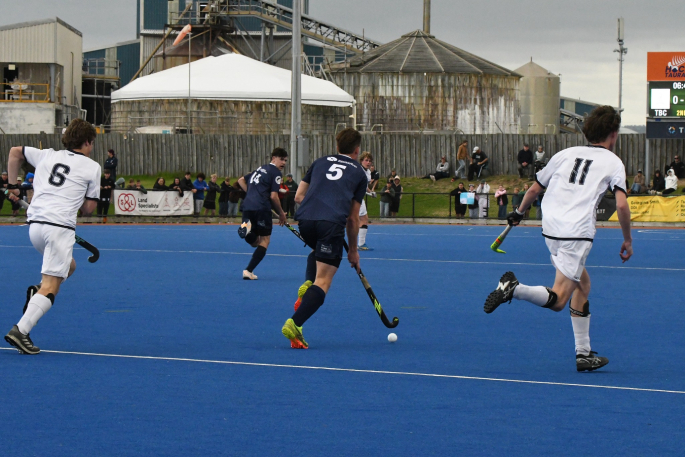 Tauranga Boys' College First XI playing in the final of the Rankin Cup. Photo / Sally Valois.