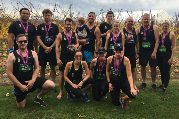 The C3 Construction Company are helping to raise money for the Gut Cancer Foundation's Give it Up campaign. Photo / Supplied
