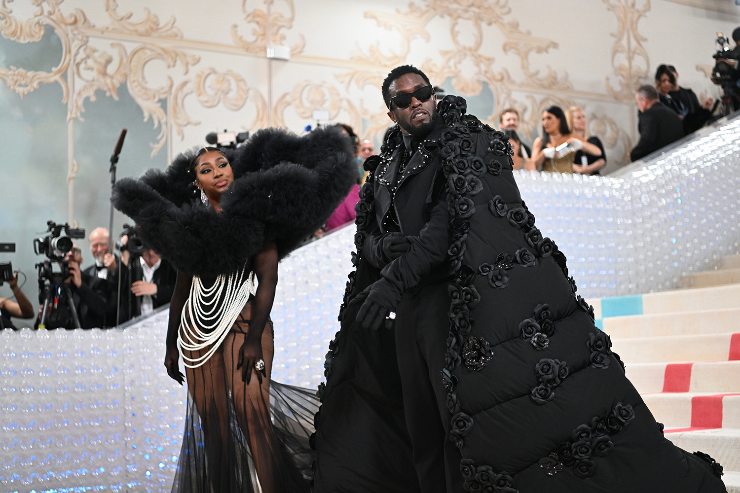 Yung Miami and Sean Combs at the Metropolitan Museum of Art's Costume Institute benefit gala in New York in 2023. Photo / Nina Westervelt, The New York Times