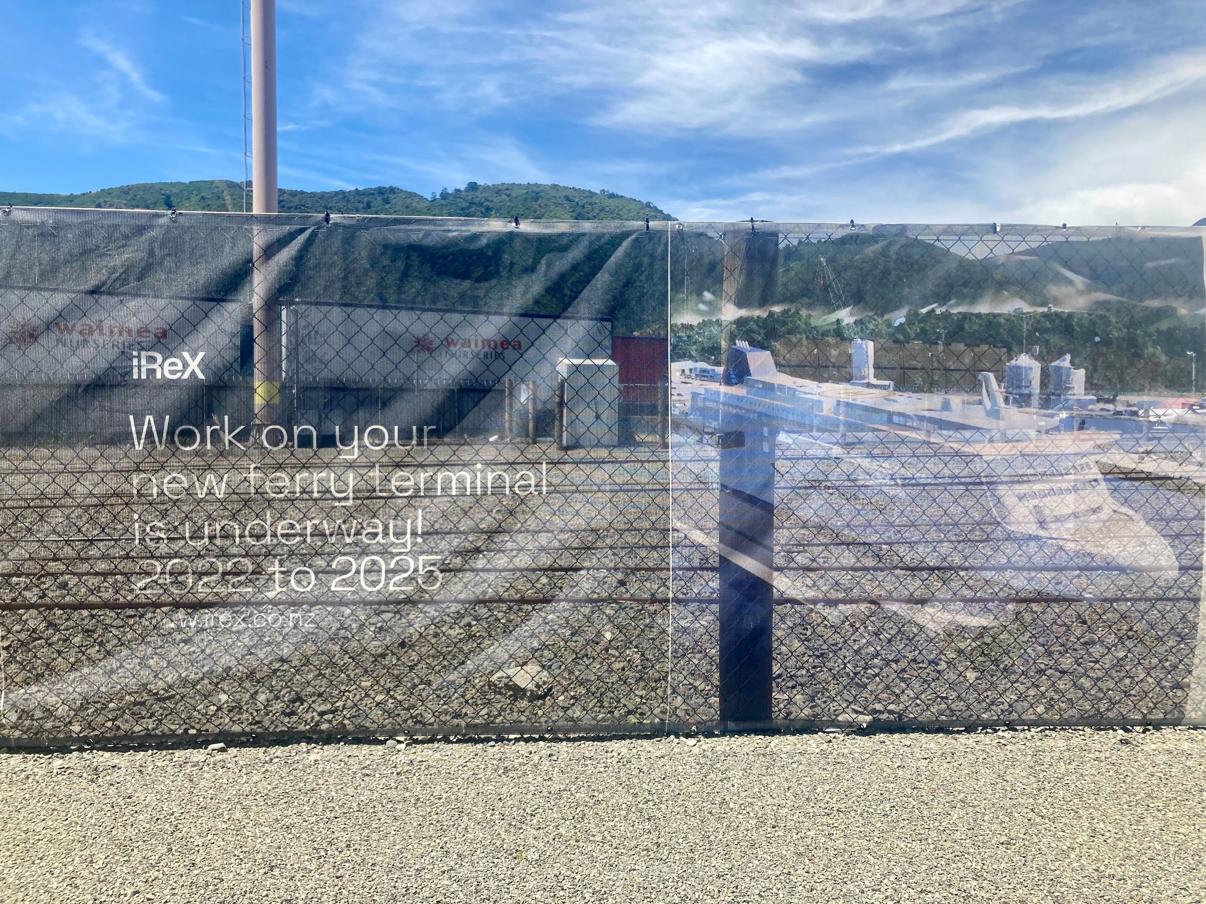 Advertising for the iRex project remains up in Picton despite the Government cancelling funding for it in December.