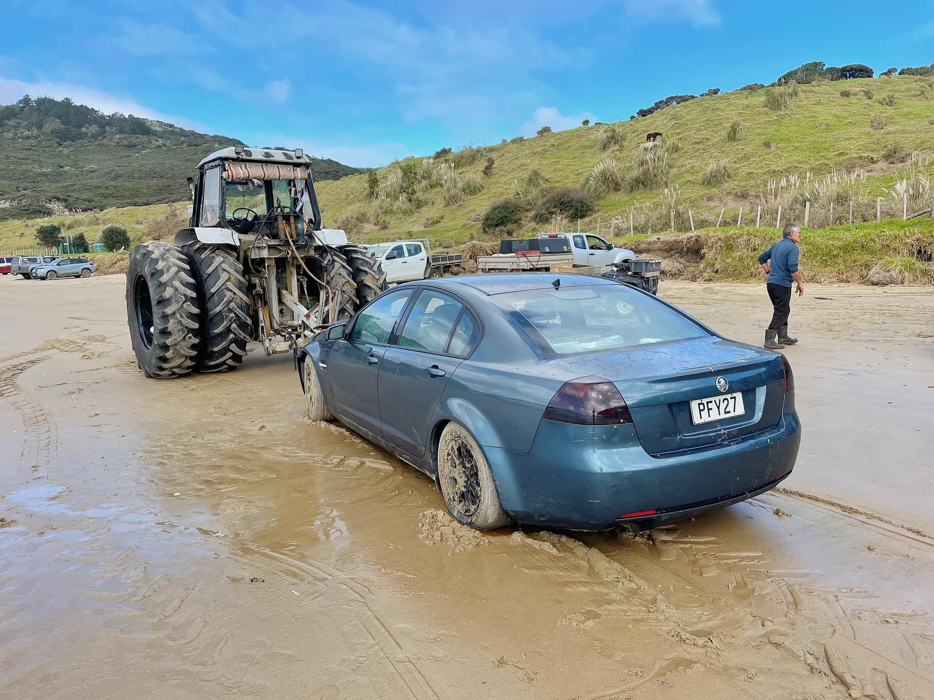 NZ police confirmed the stolen vehicle was removed late Sunday afternoon. Photo/Lennox Goodhue-Wikitera.