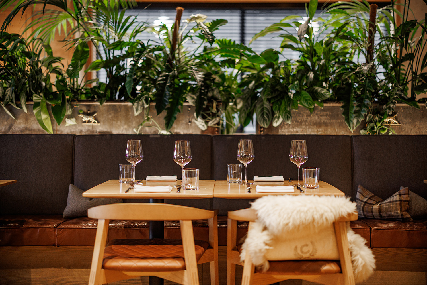 The table settings at The Lodge. Photo / Babiche Martens
