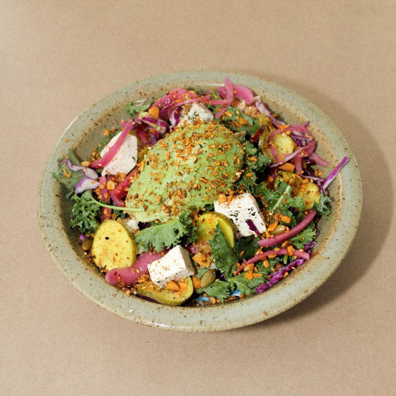 The organic vegan tofu salad from Bowler.