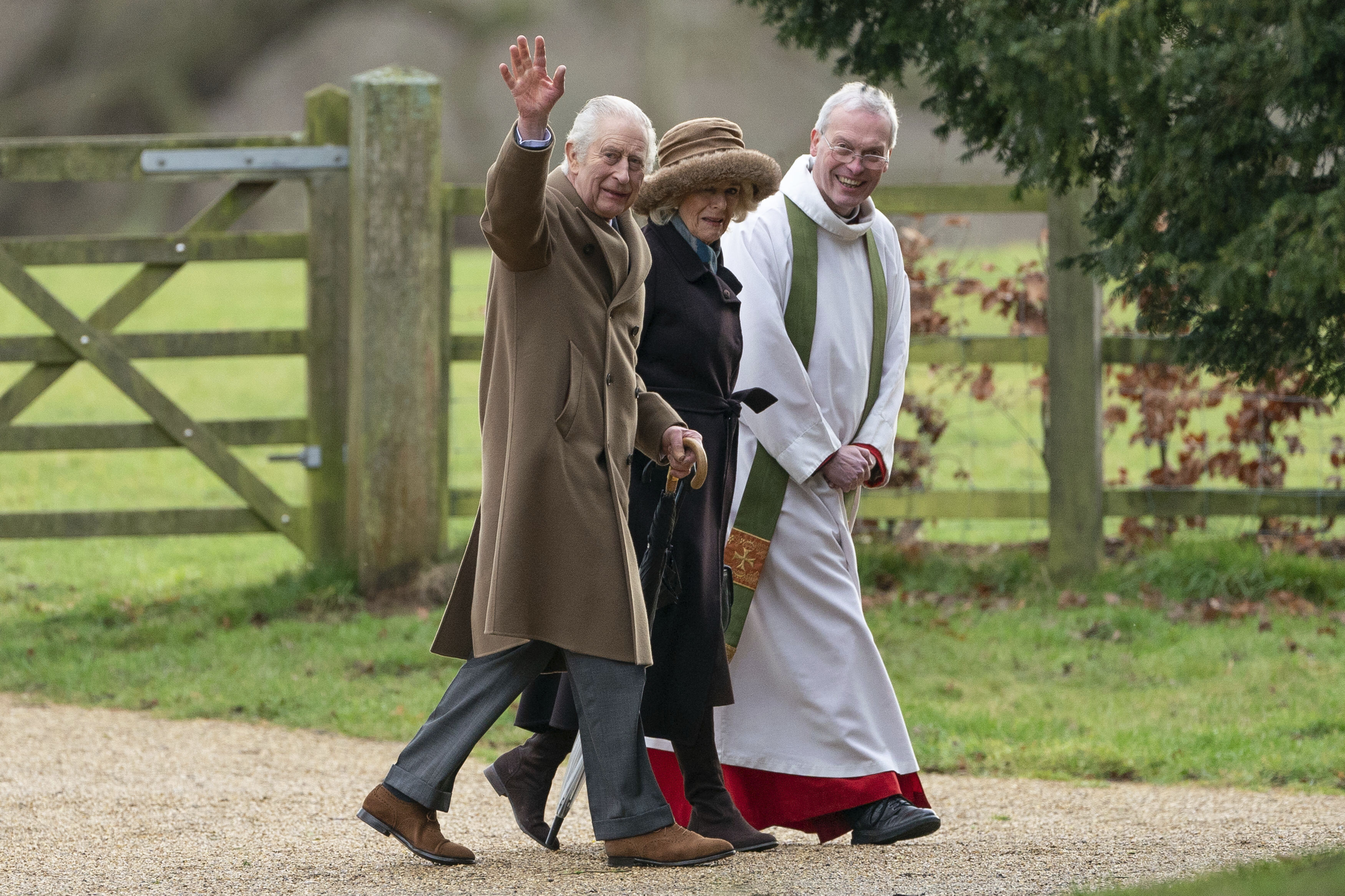 King Charles and Queen Camilla were seen days before his diagnosis was revealed to the public. Photo /AP