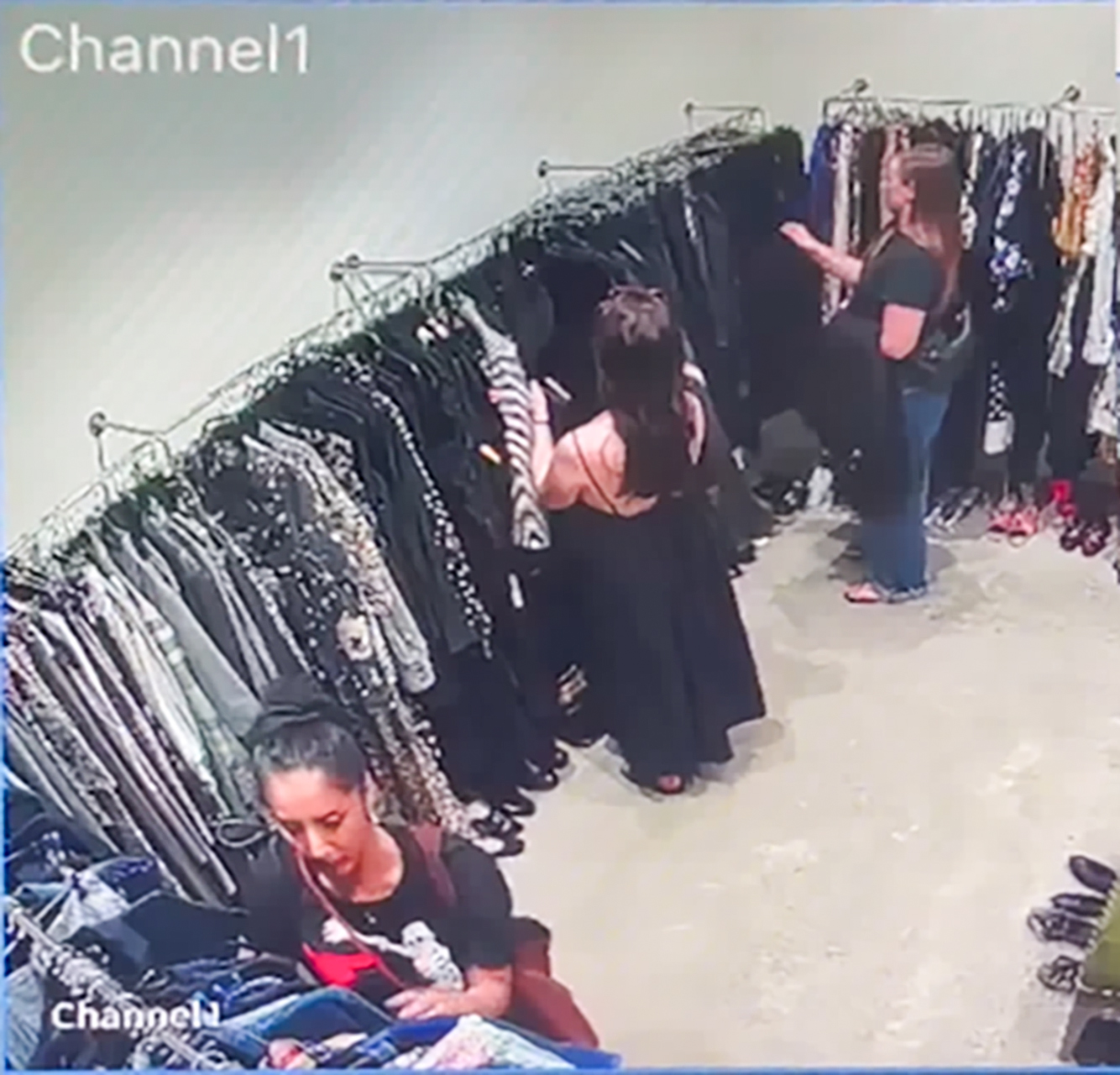 Green Party MP Golriz Gharahman on CCTV filmed inside the Scotties boutique in Ponsonby. The video shows Gharahman allegedly stealing a handbag
picture supplied still from video