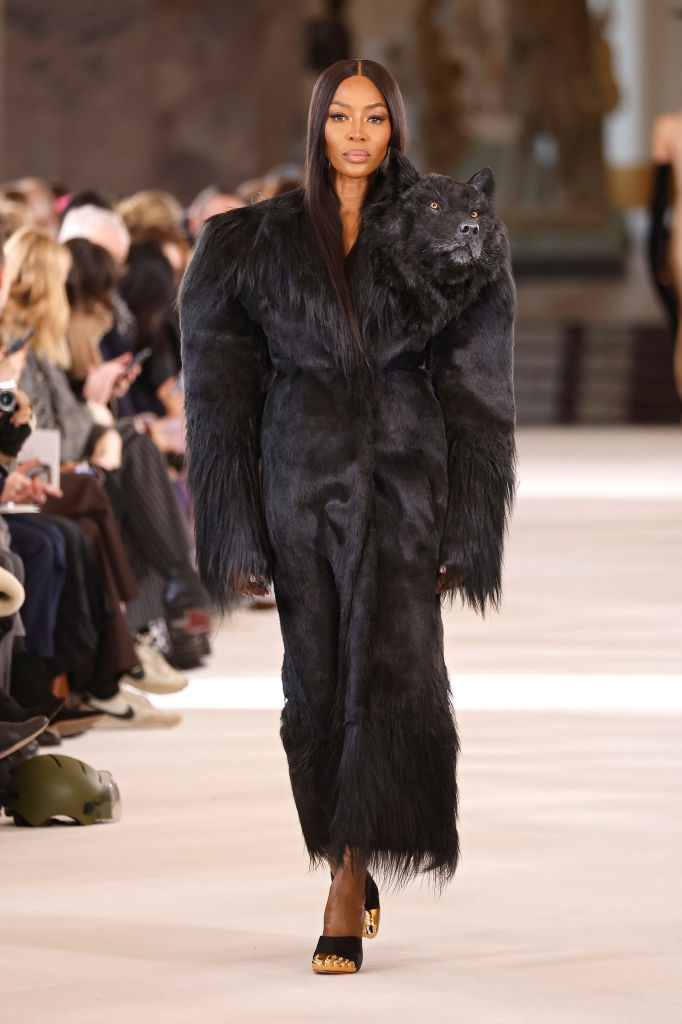 Naomi Campbell on the runway for Schiaparelli in Paris. Photo / Getty Images