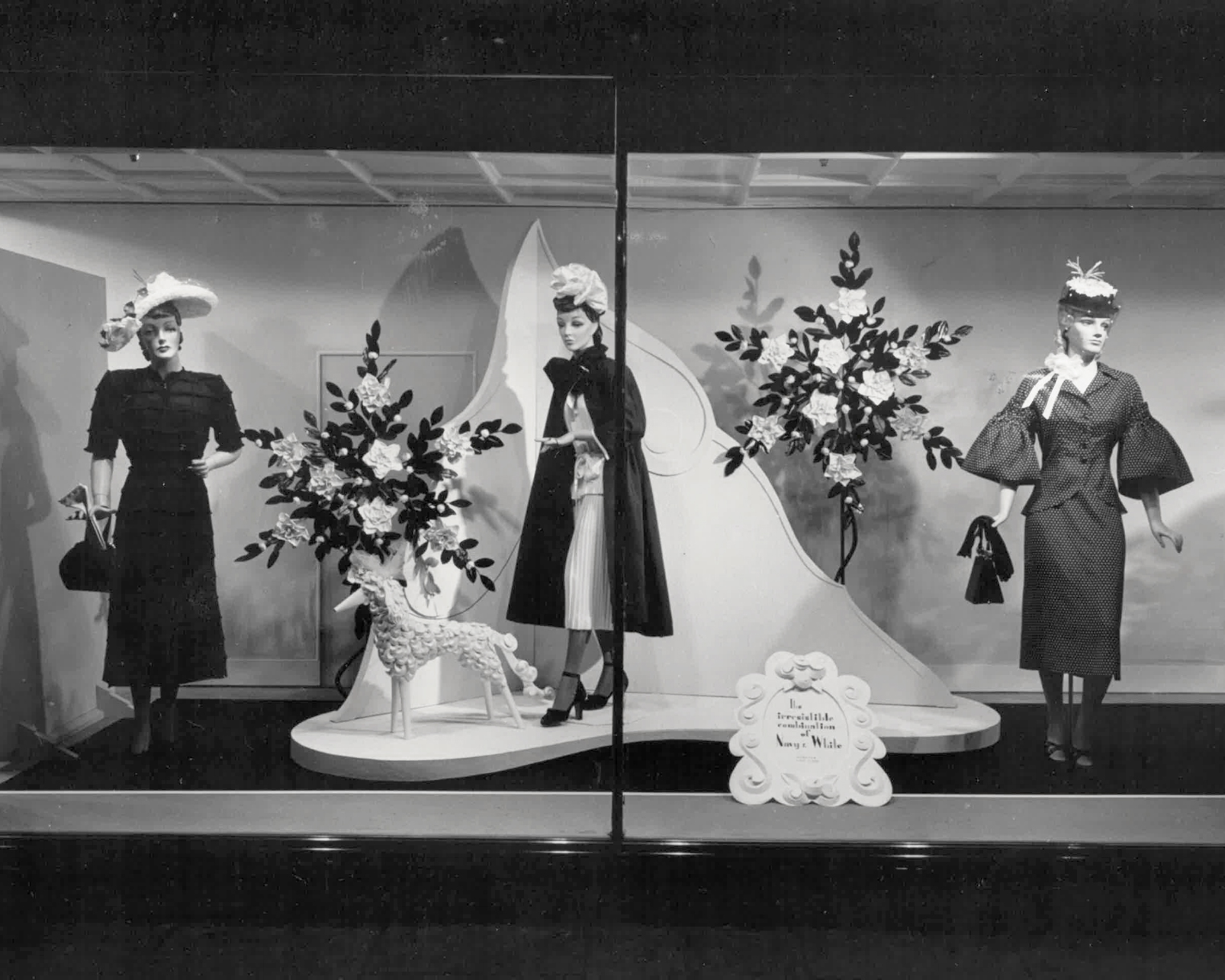 A typical and traditional window display at Smith & Caughey's in Queen St.