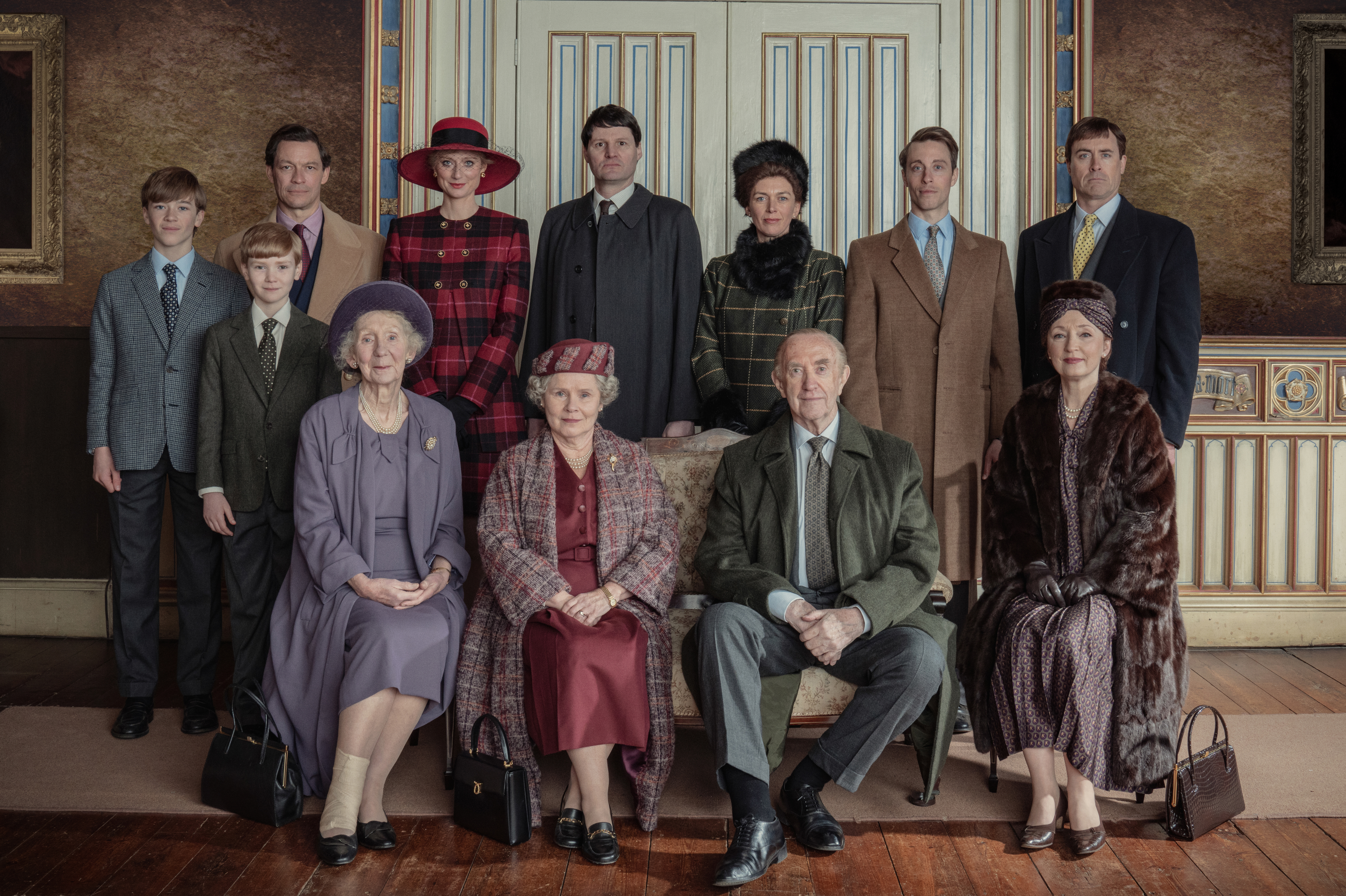 The Crown cast. Photo / Keith Bernstein