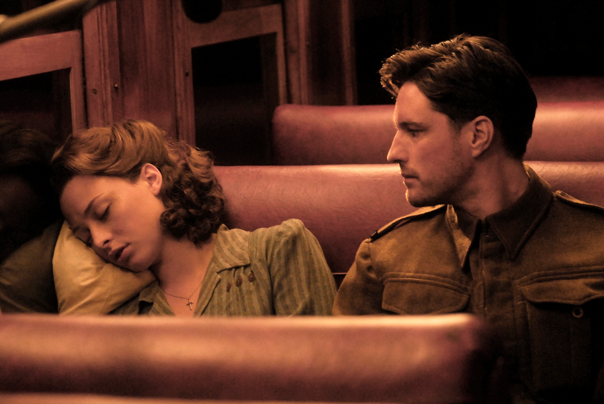 Preston Crayford with Martin Henderson in Home By Christmas.