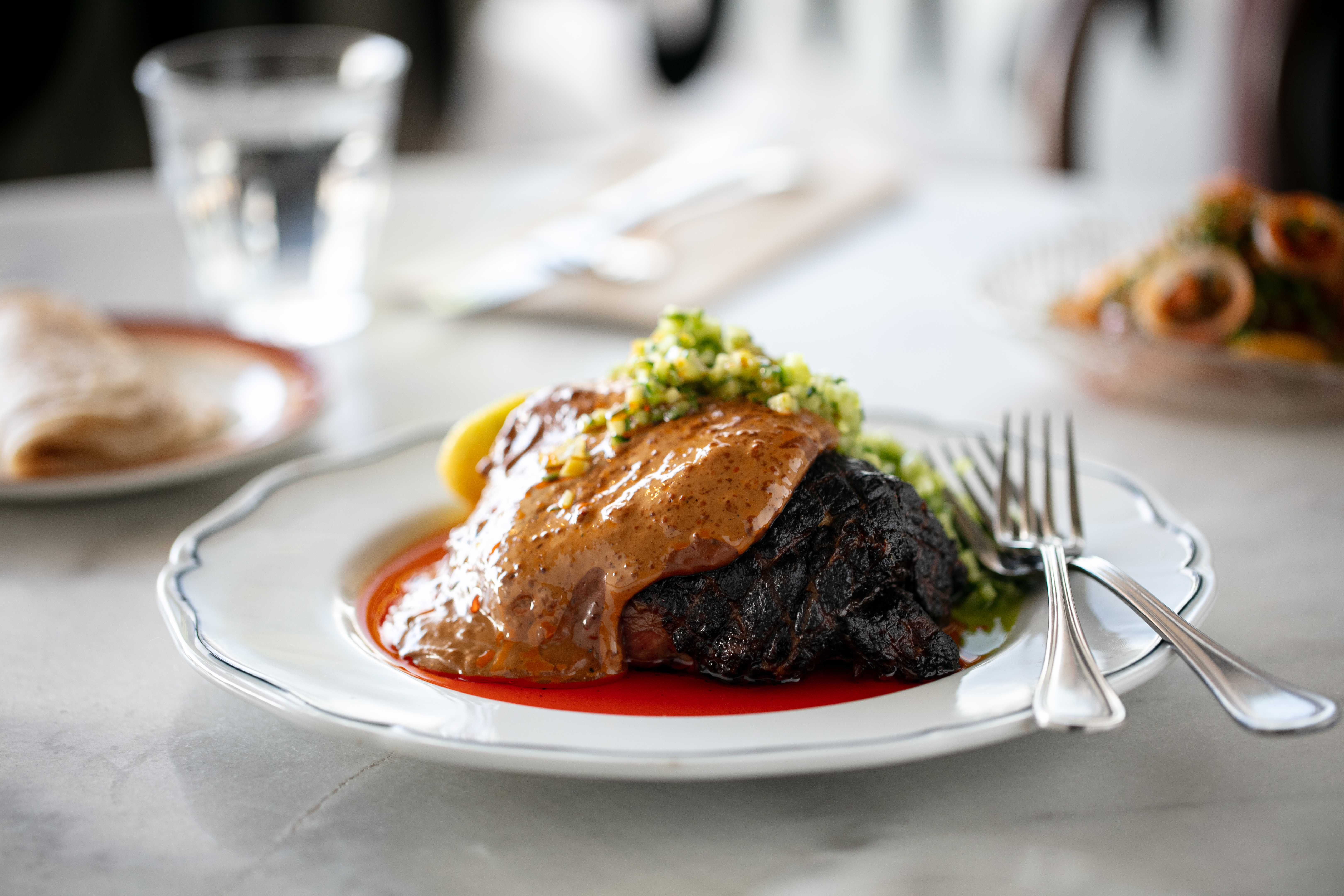 The lamb with tortillas. Photo / Babiche Martens