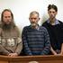 Adrian Leason (left), Father Peter Murnane and Sam Land told the jury they were trying to save lives when they attacked the Waihopai base. Photo / Tim Cuff