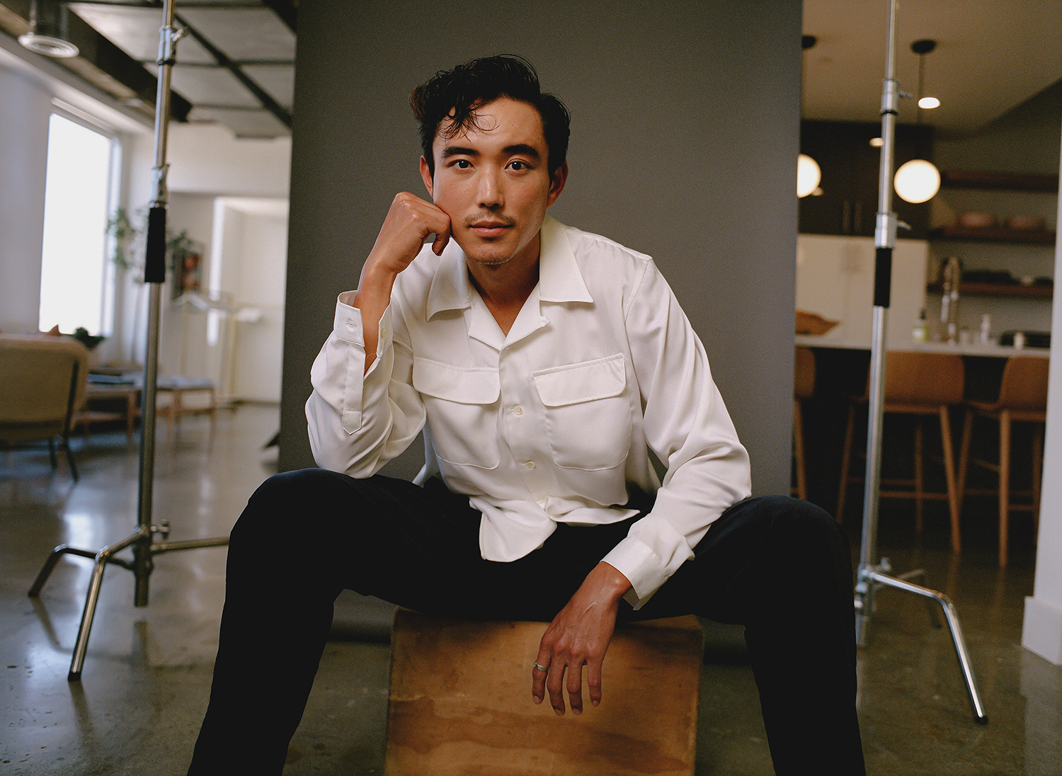 Justin H. Min in Los Angeles. Photo / Tracy Nguyen, The New York Times