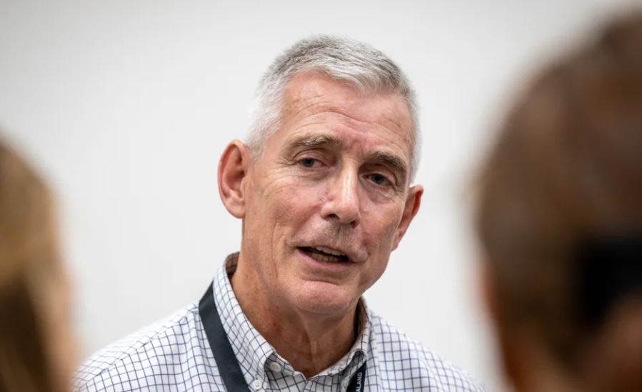 Air NZ chief executive Greg Foran. Photo / RNZ / Nate McKinnon
