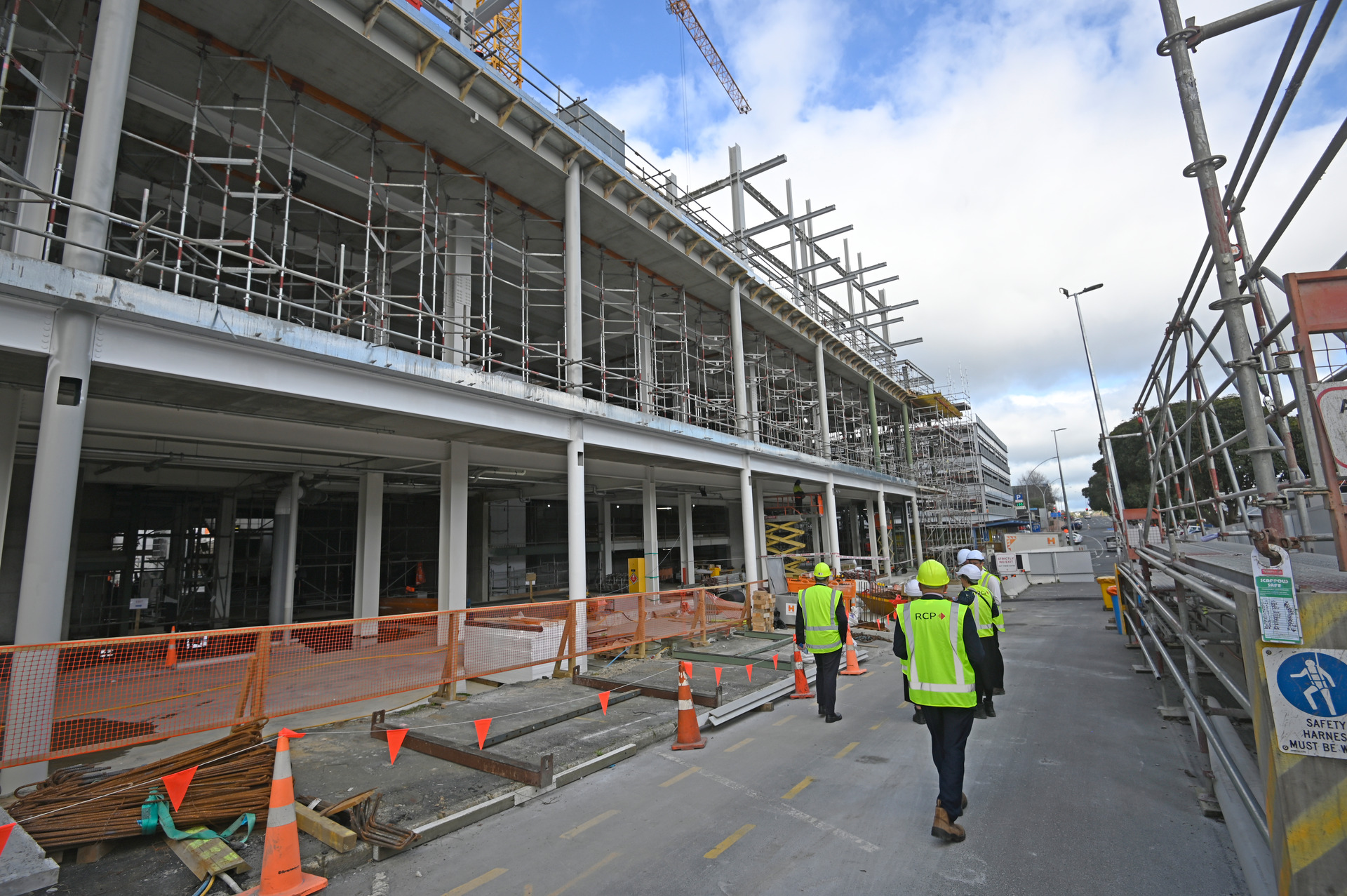 Construction under way on Tauranga's Farmers building. Photo / File