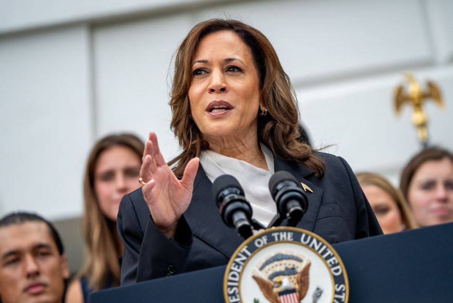 Vice-President Kamala Harris, 59, became the Democratic Party’s standard bearer after President Joe Biden, 81, ended his re-election campaign. Photo / Getty Images