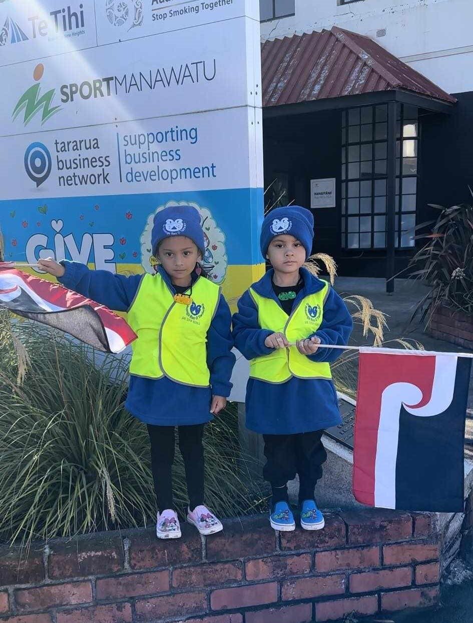 Tamariki were among those at the activation in Dannevirke last month.