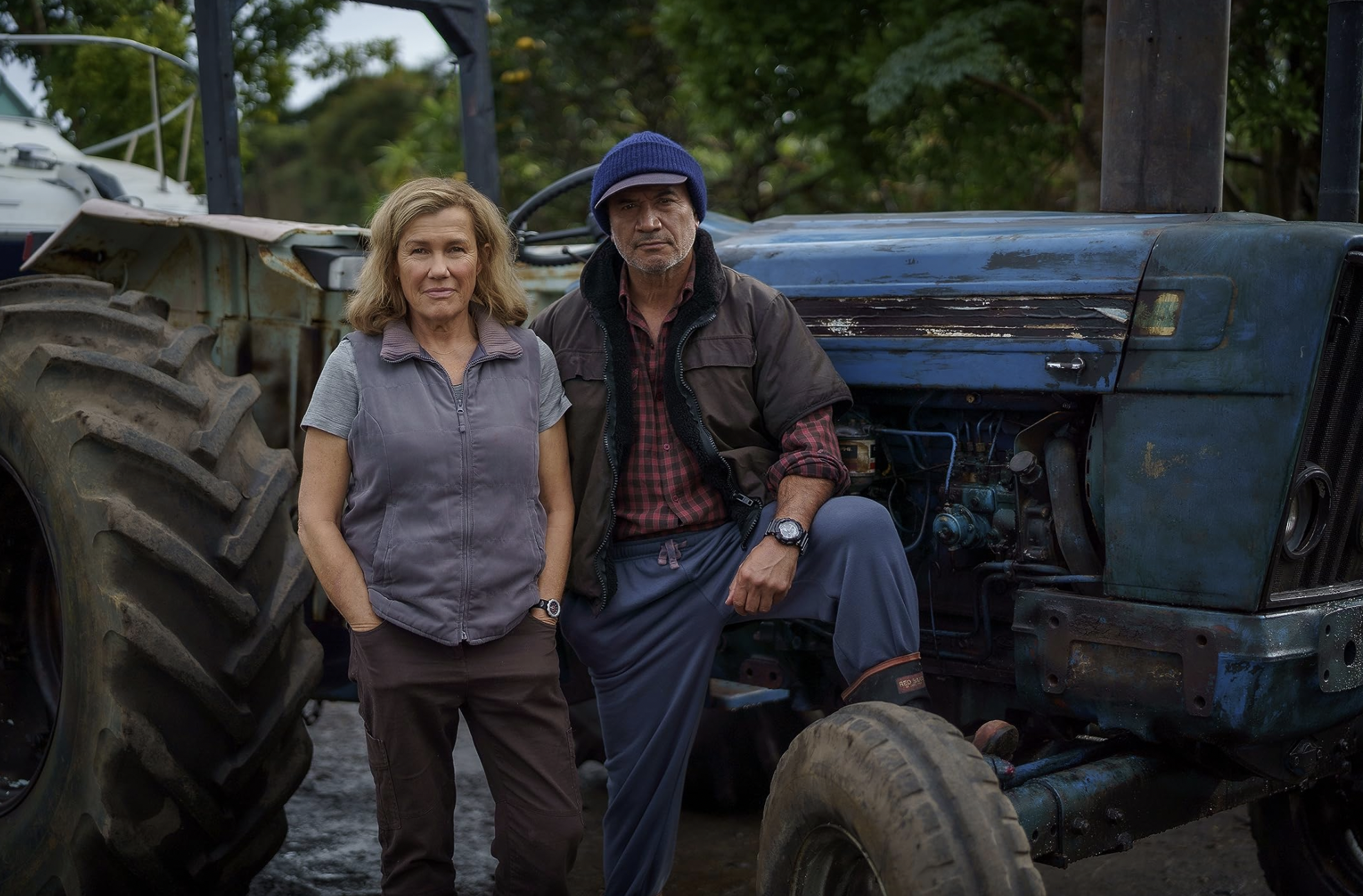Robyn Malcolm and Temuera Morrison in Far North. Photo / Warner Bros Discovery ANZ