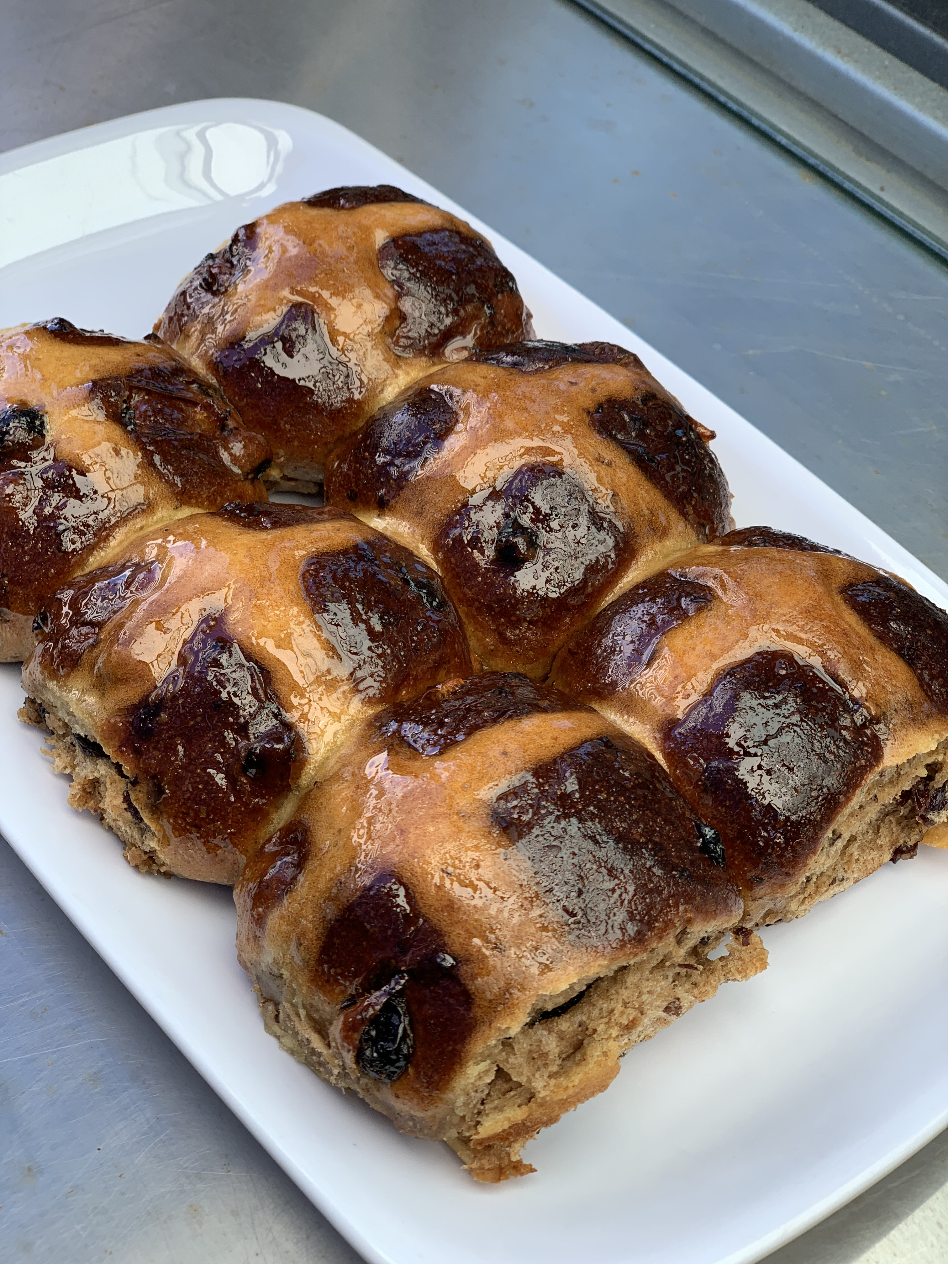 Wild Wheat's hot cross buns.