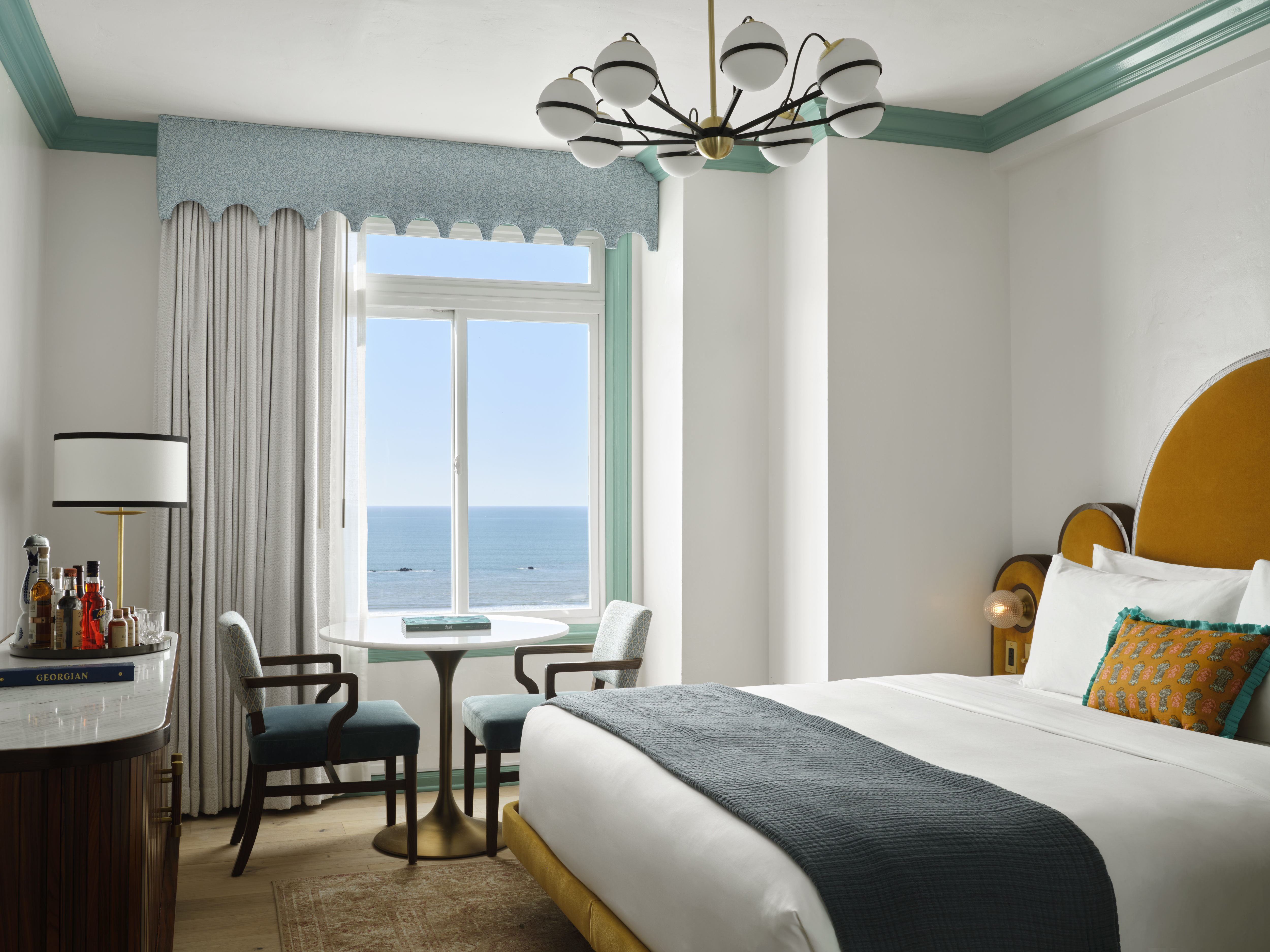 The Georgian Hotel in Santa Monica, once a Hollywood A-listers' magnet, now restored to its Art Deco glory, offers vibrant interiors and a speakeasy-style restaurant, promising a nostalgic yet luxurious coastal retreat.