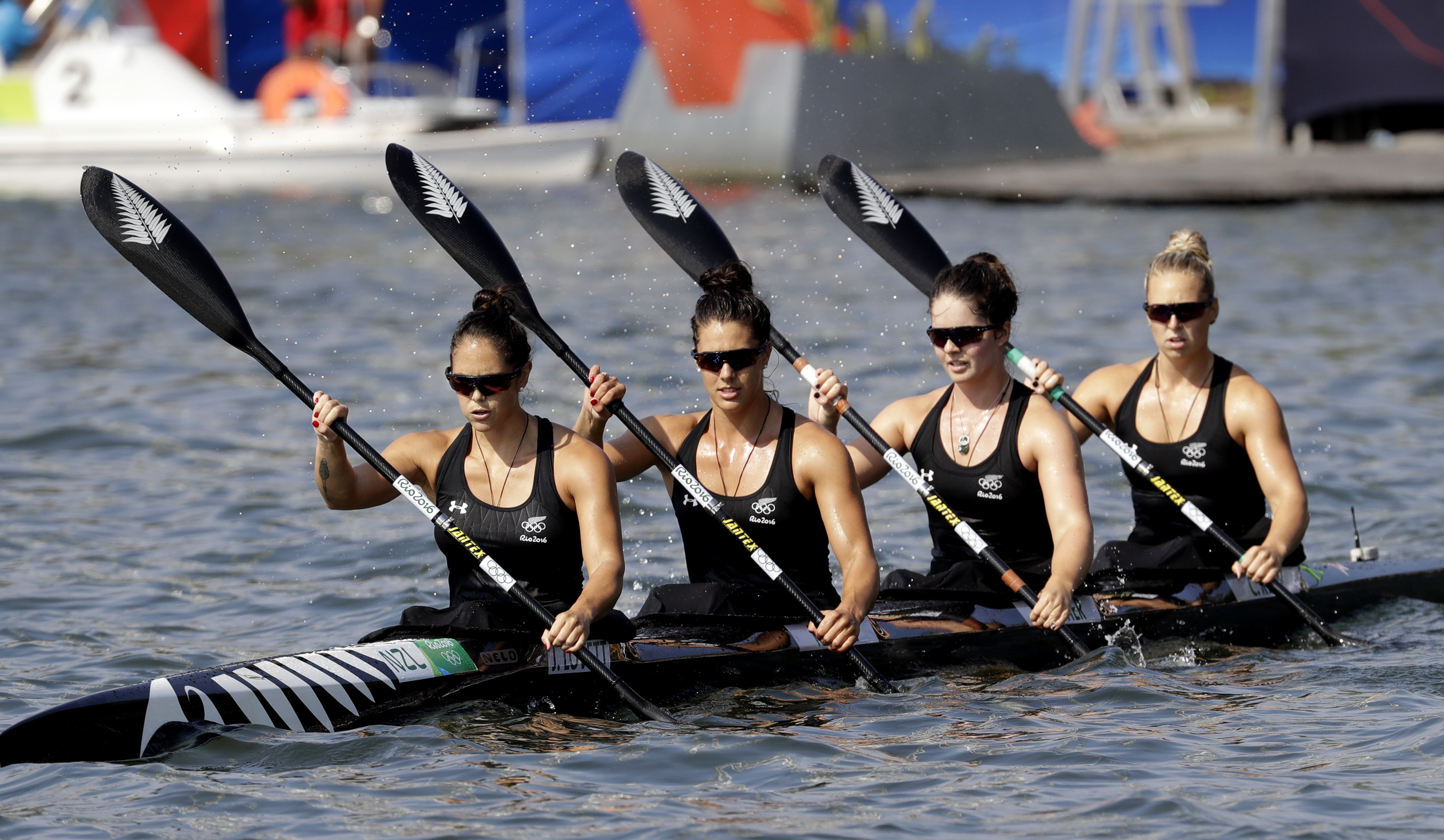 New Zealand's Jaimee Lovett, Kayla Imrie, Aimee Fisher and Caitlin Ryan have finished fifth. Photo / AP
