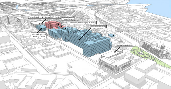 Dunedin will get a brand new hospital at a cost of up to $1.4 billion. Photo / supplied