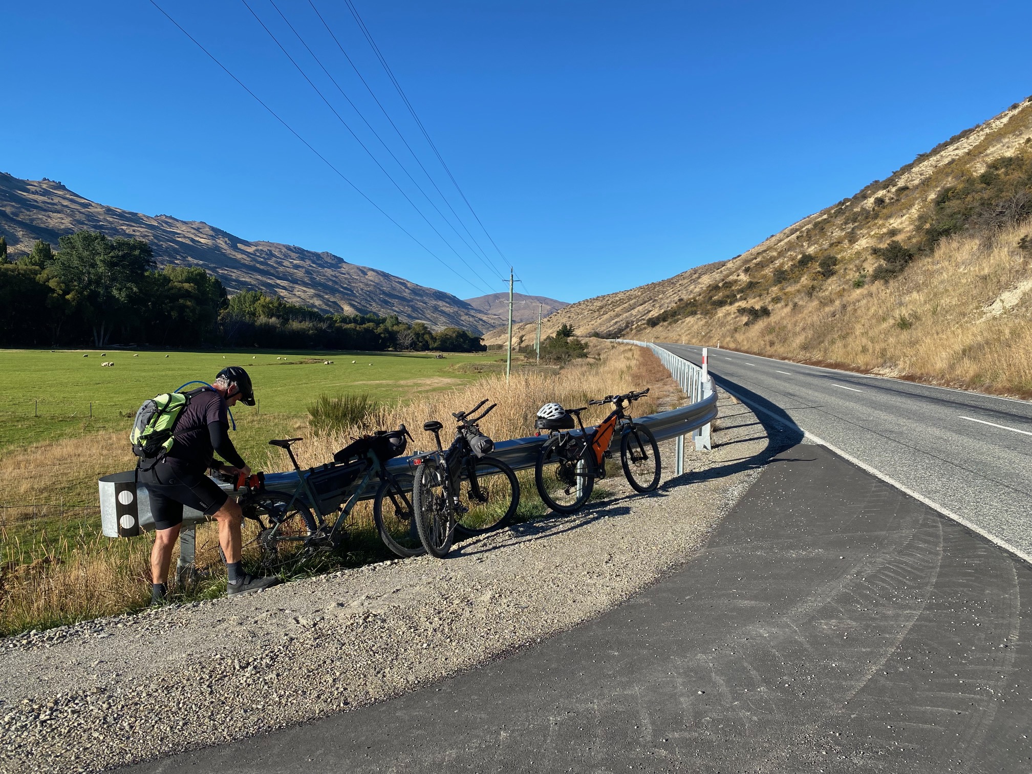 Auckland to Wellington was a mix of flat trails, remote roads, and muddy river tracks. Photo / Mary Lambie