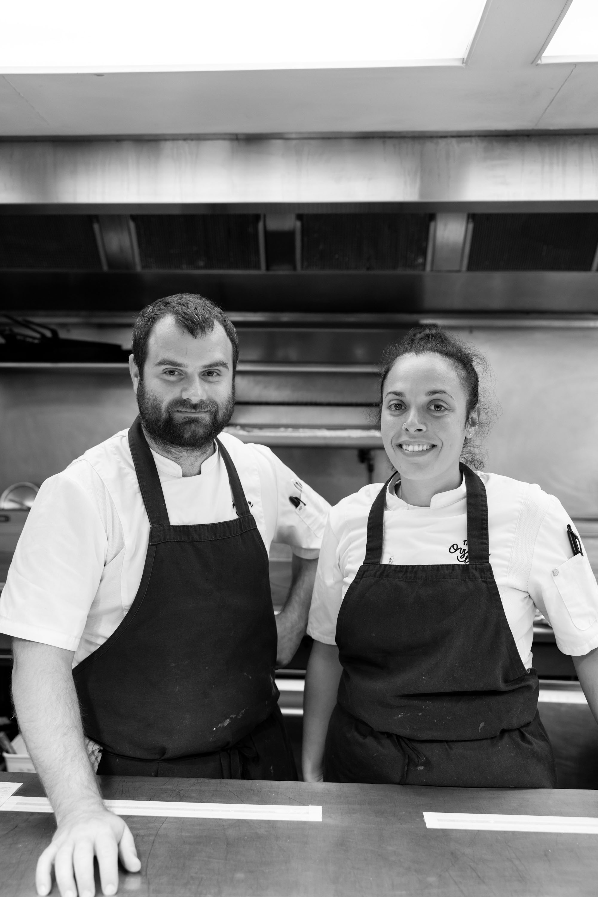 Luca Carloni and Valentina Adornato at The Oyster Inn.
