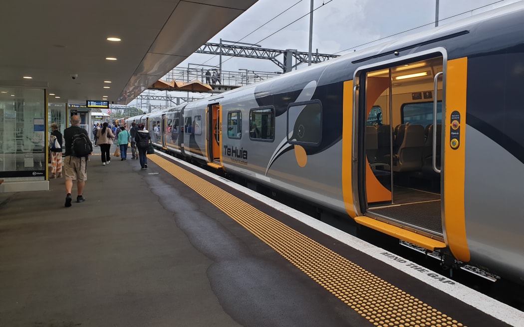 Waka Kotahi is concerned the Te Huia train service is a safety risk after two reports of it running through a red signal. Photo / Gill Bonnett, RNZ
