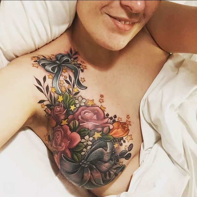 Vancouver Island tattoo artist Samantha Rae Carniato covers mastectomy  scars | Daily Mail Online