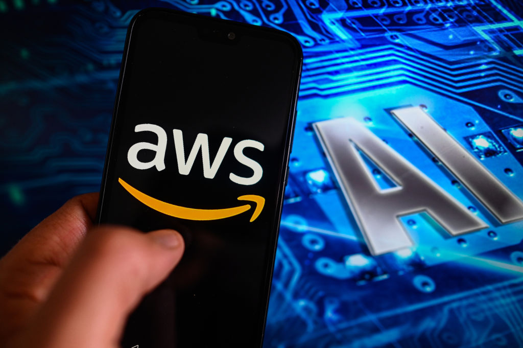 AI capabilities have reaccelerated AWS’ growth rate, now on pace for US$100 billion (NZ$170 billion). Photo / Getty Images
