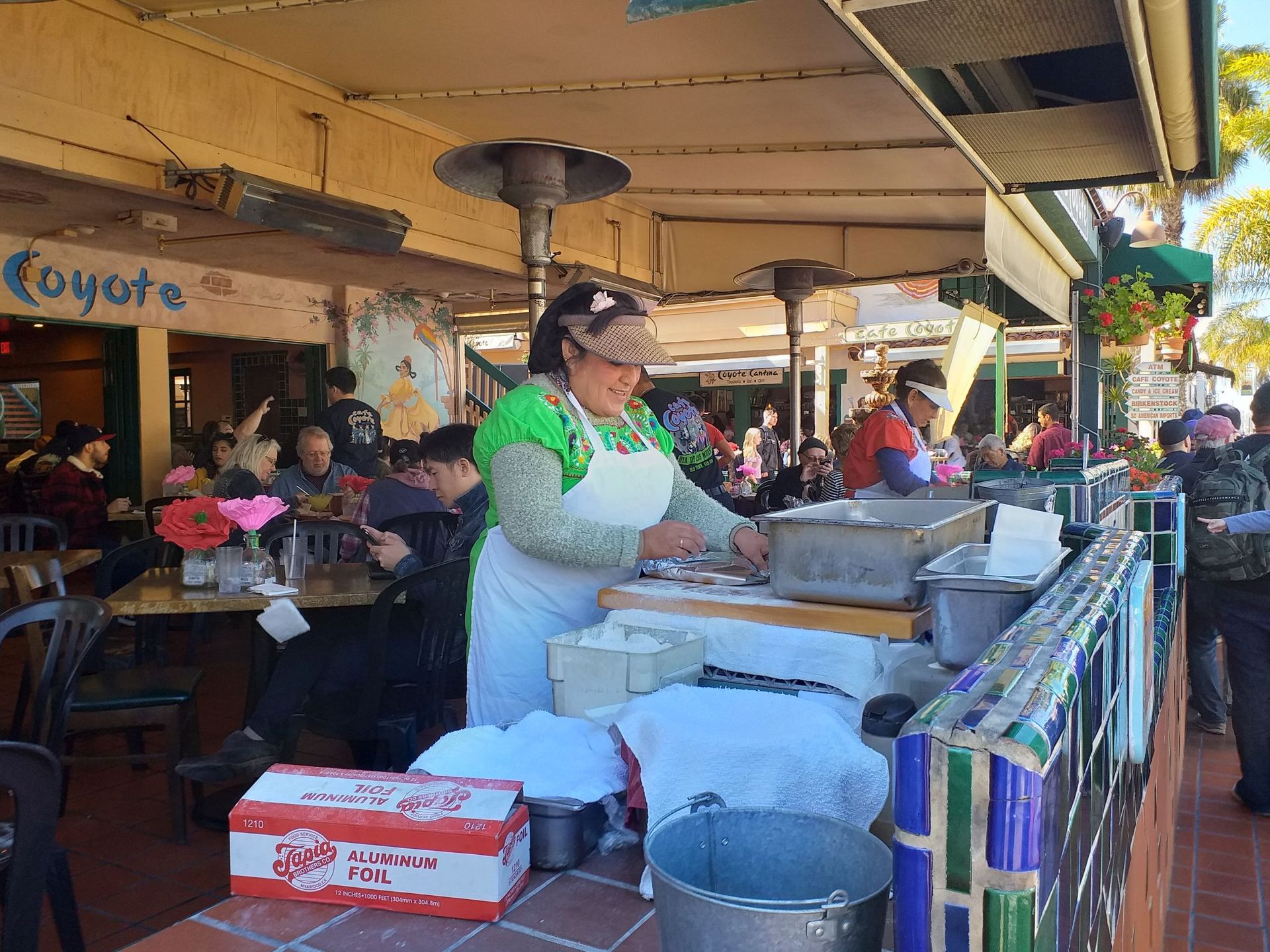 Handmade tortillas at Cafe Coyote. Photo / Mike Yardley
