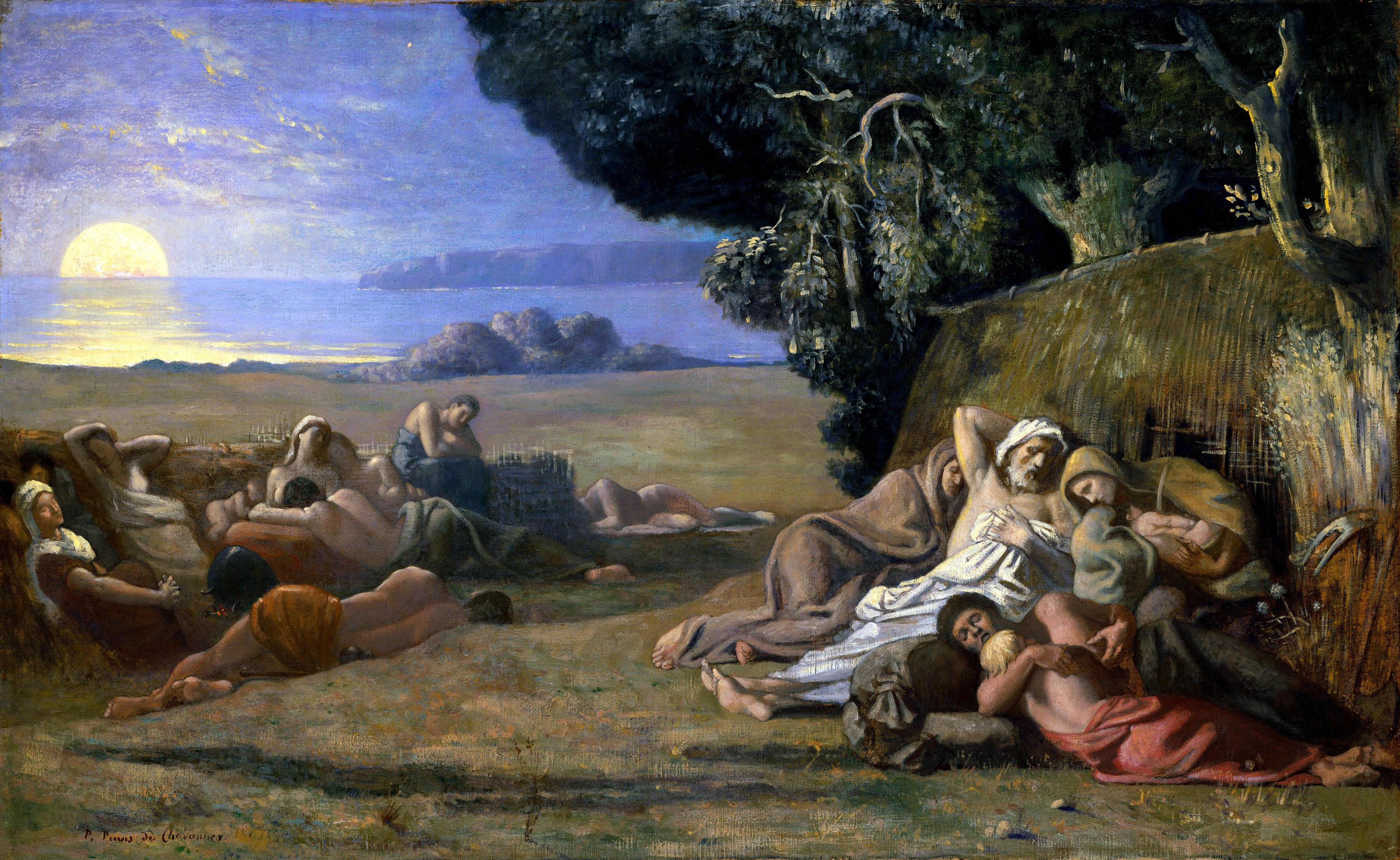 On canvas: The Sleep by Pierre Puvis de Chavannes. Photo / Alamy