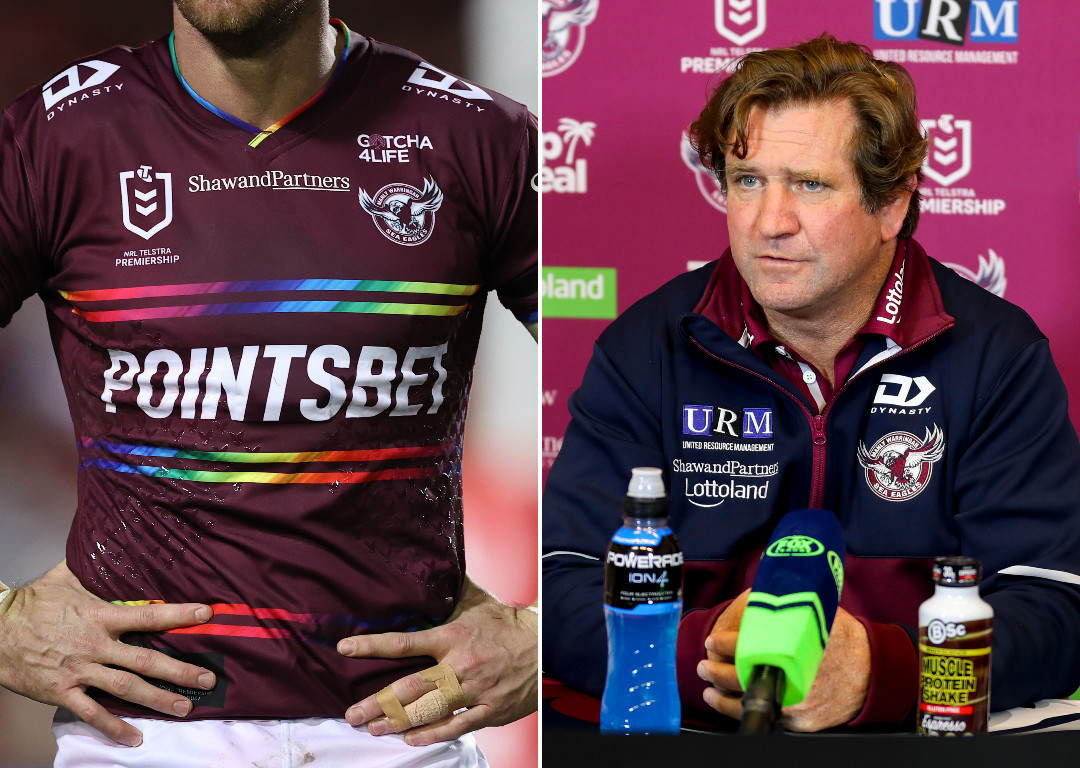 NRL 2022: Manly Sea Eagles, pride jersey, rainbow, players, club owner,  claim