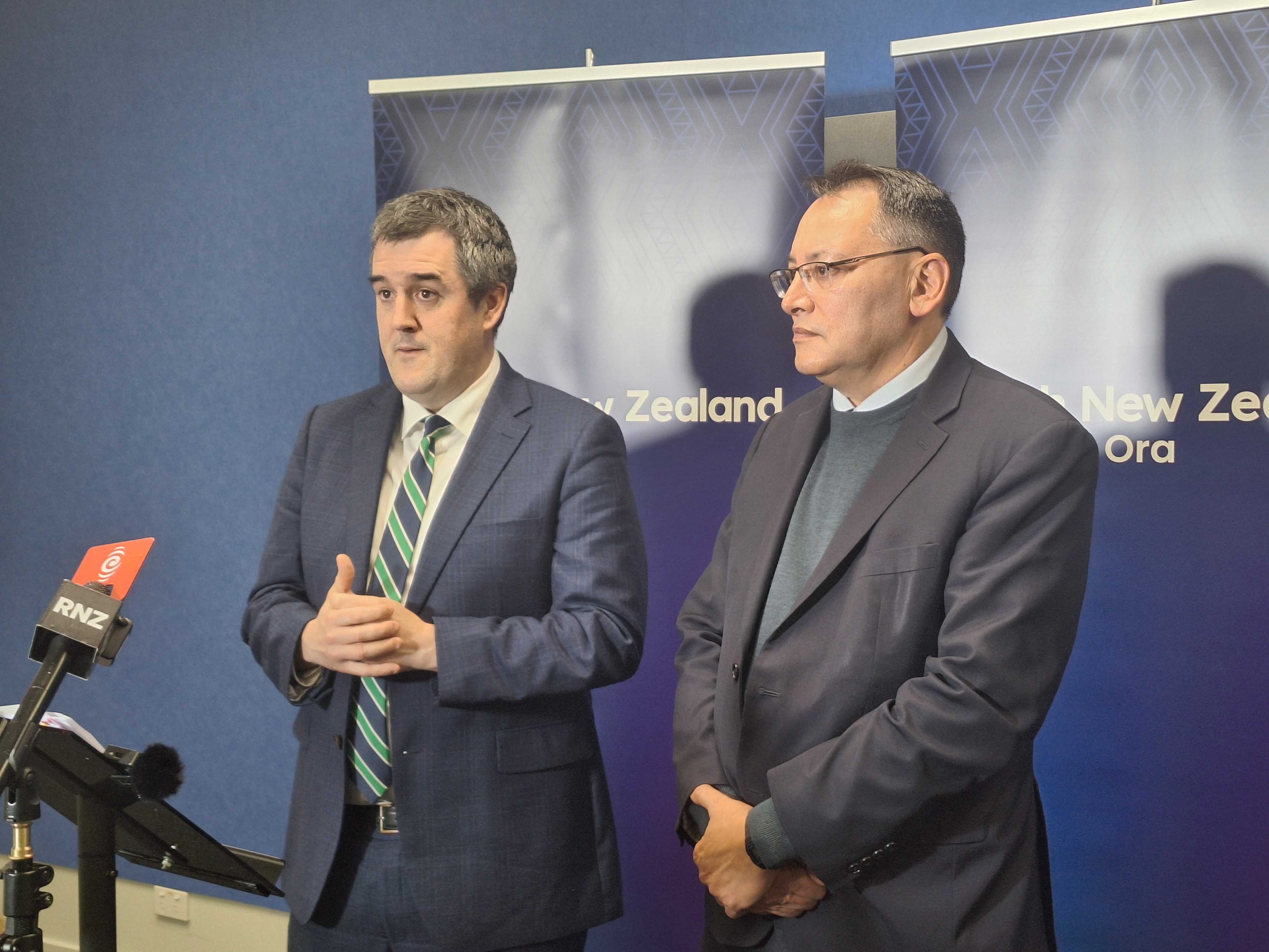 Infrasructure Minister Chris Bishop and Health Minister Shane Reti. Photo / Ben Tomsett