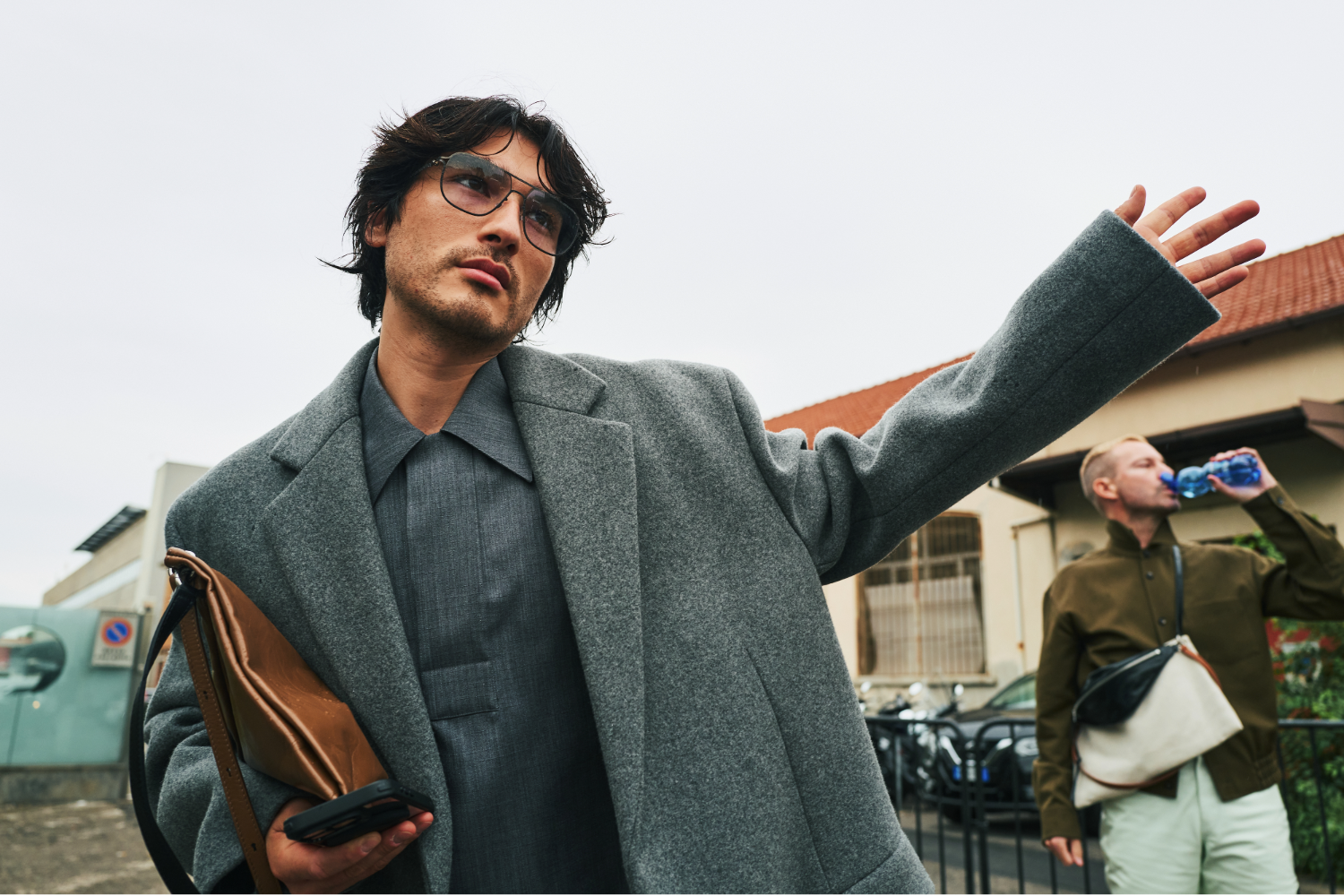 The cut of the coat and the shirt’s oversize collar made the editor Blake Abbie’s work-appropriate outfit anything but business as usual. Photo / Simbarashe Cha for The New York Times