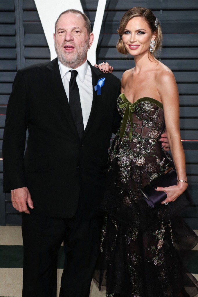 Harvey Weinstein and Georgina Chapman pictured in 2017. Photo / AFP