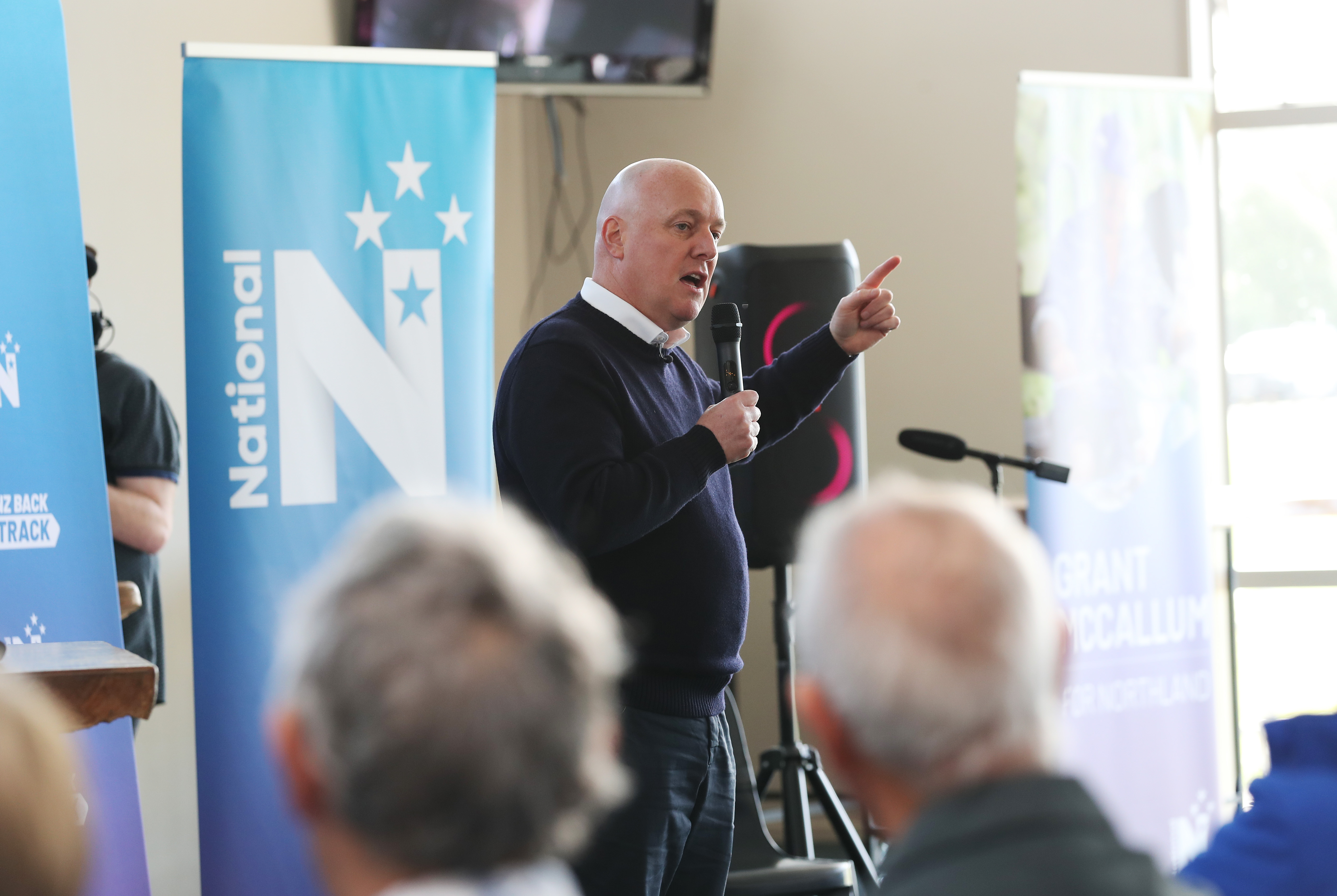 Christopher Luxon says National will build a new medical school. Photo / NZME