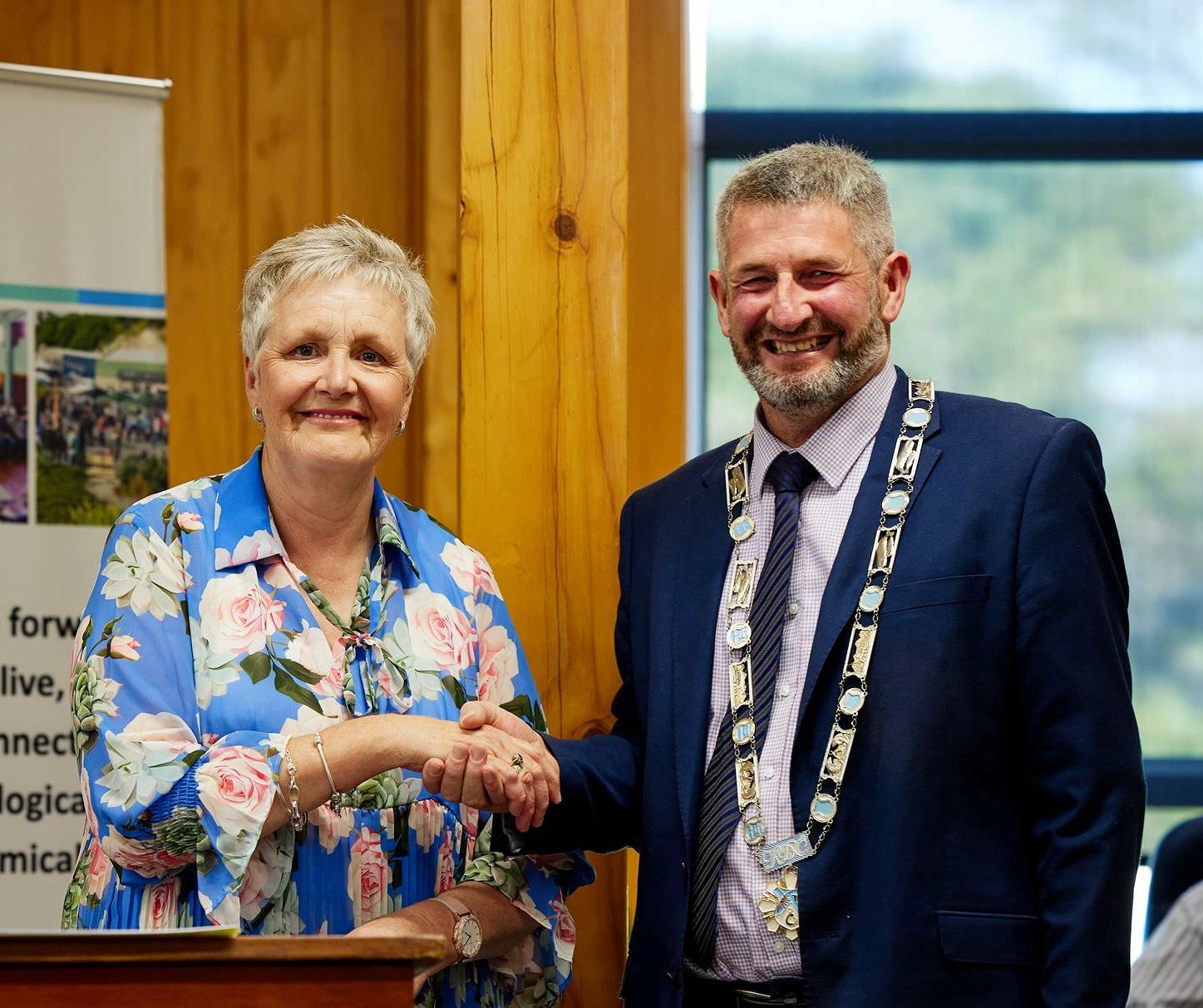 Kaikoura Mayor Craig Mackle and Deputy Mayor Julie Howden. Photo / Supplied