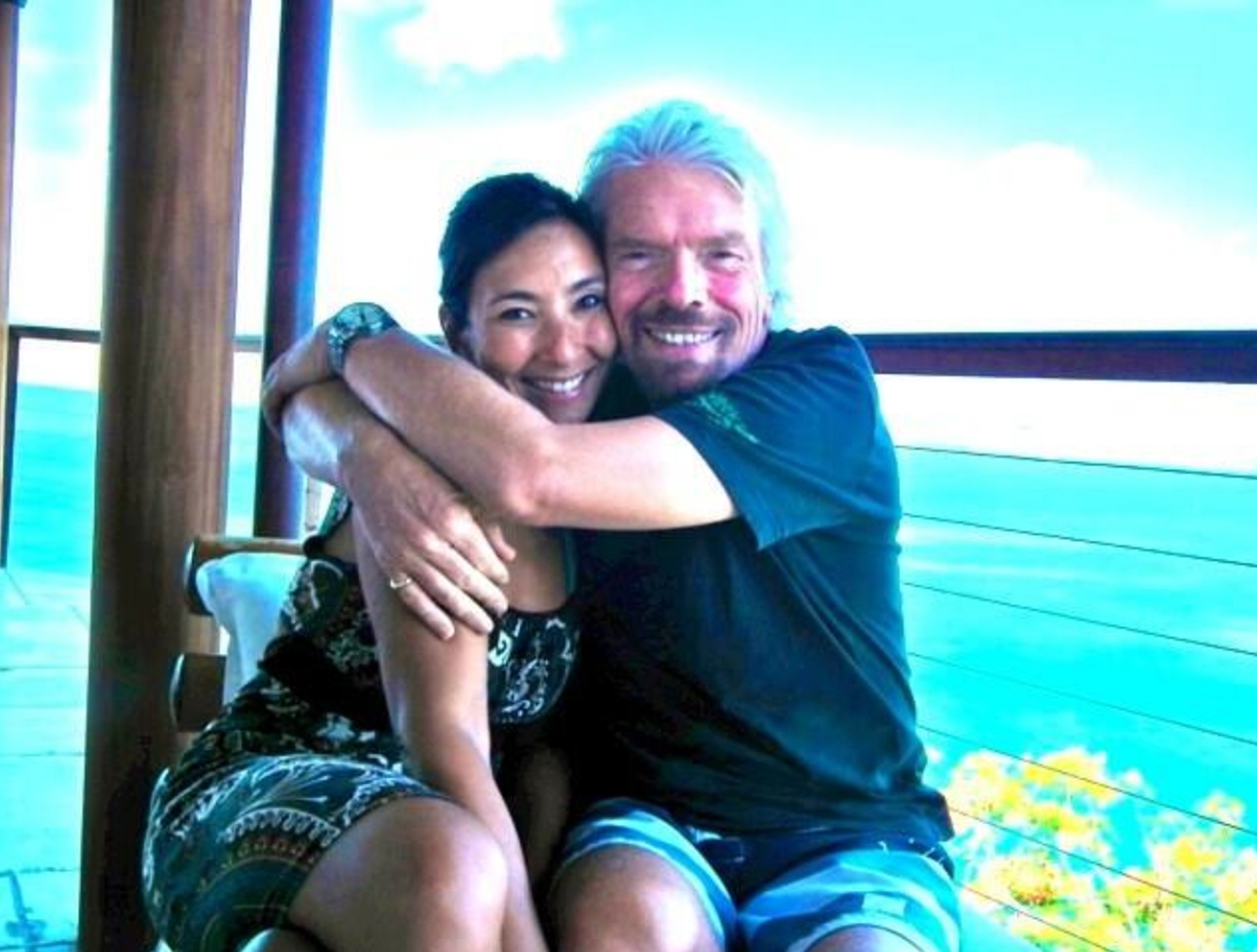 Michelle Dickinson has been on Necker Island in the Caribbean with billionaire Sir Richard Branson.