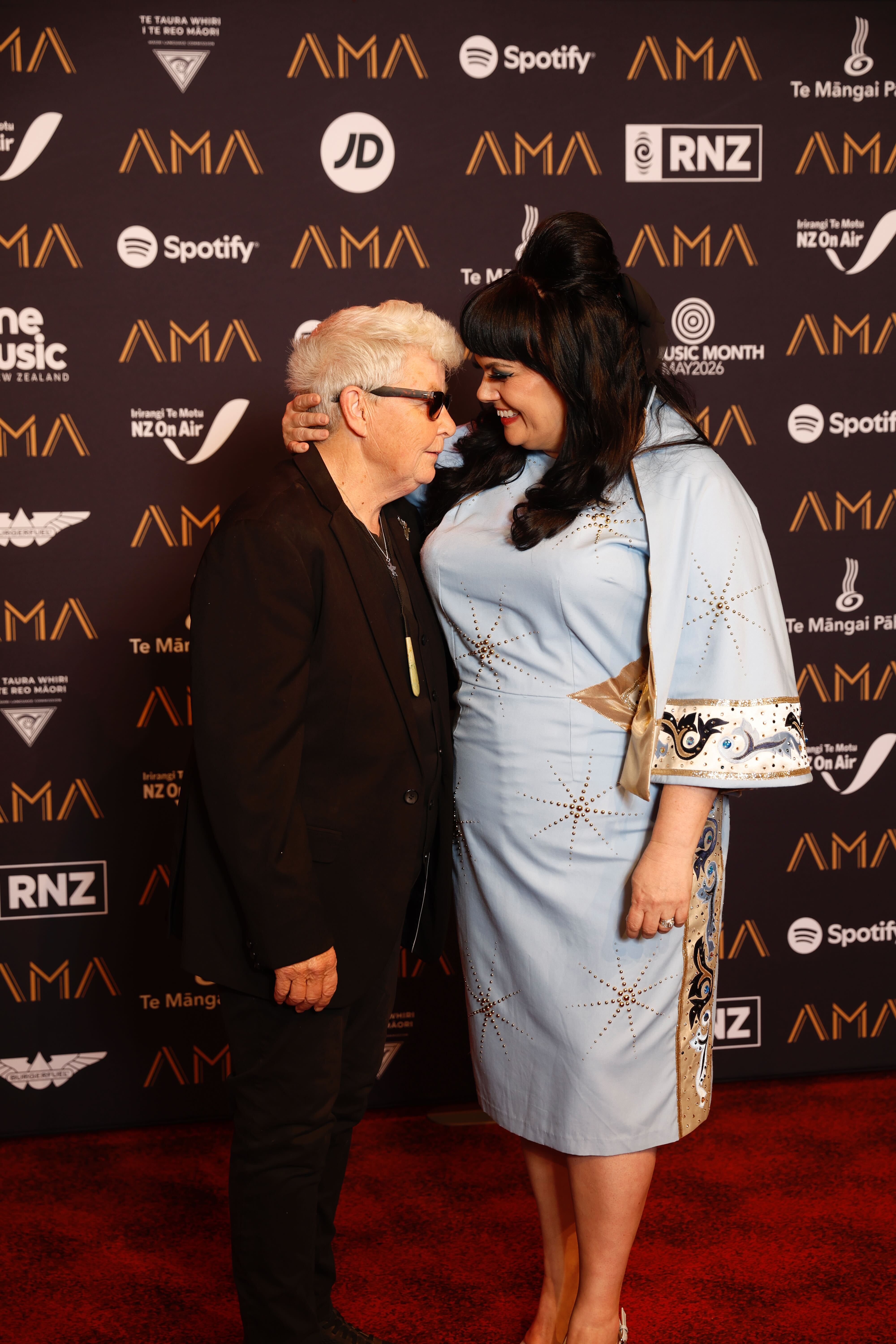 Tami Neilson paid tribute to Dame Lynda Topp and Dame Jools Topp at the Aotearoa Music Awards. Photo / Sylvie Whinray