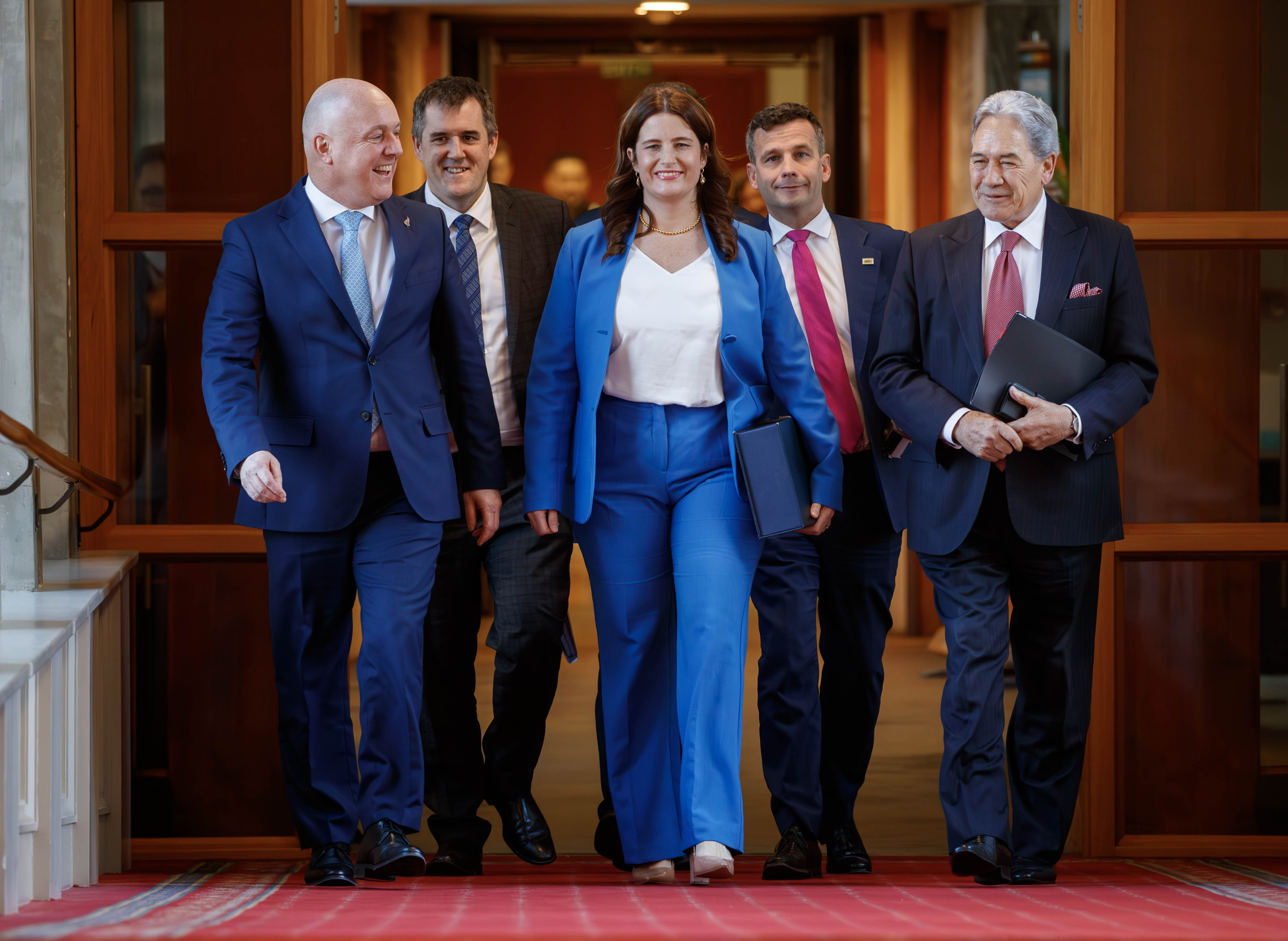 Ministers on Budget Day. Photo / Mark Mitchell