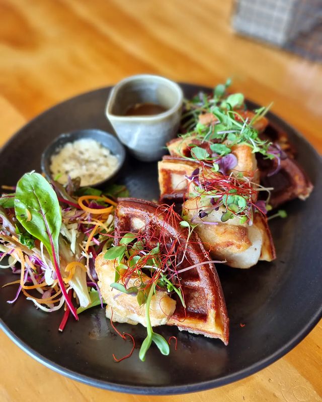 The miso waffles at Janken.