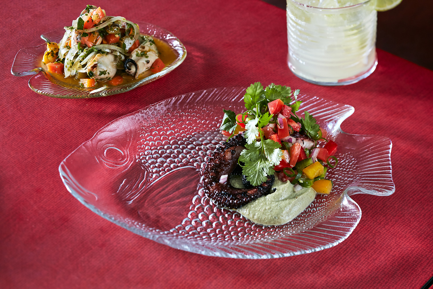The octopus, pipian and pico de gallo. Photo / Babiche Martens