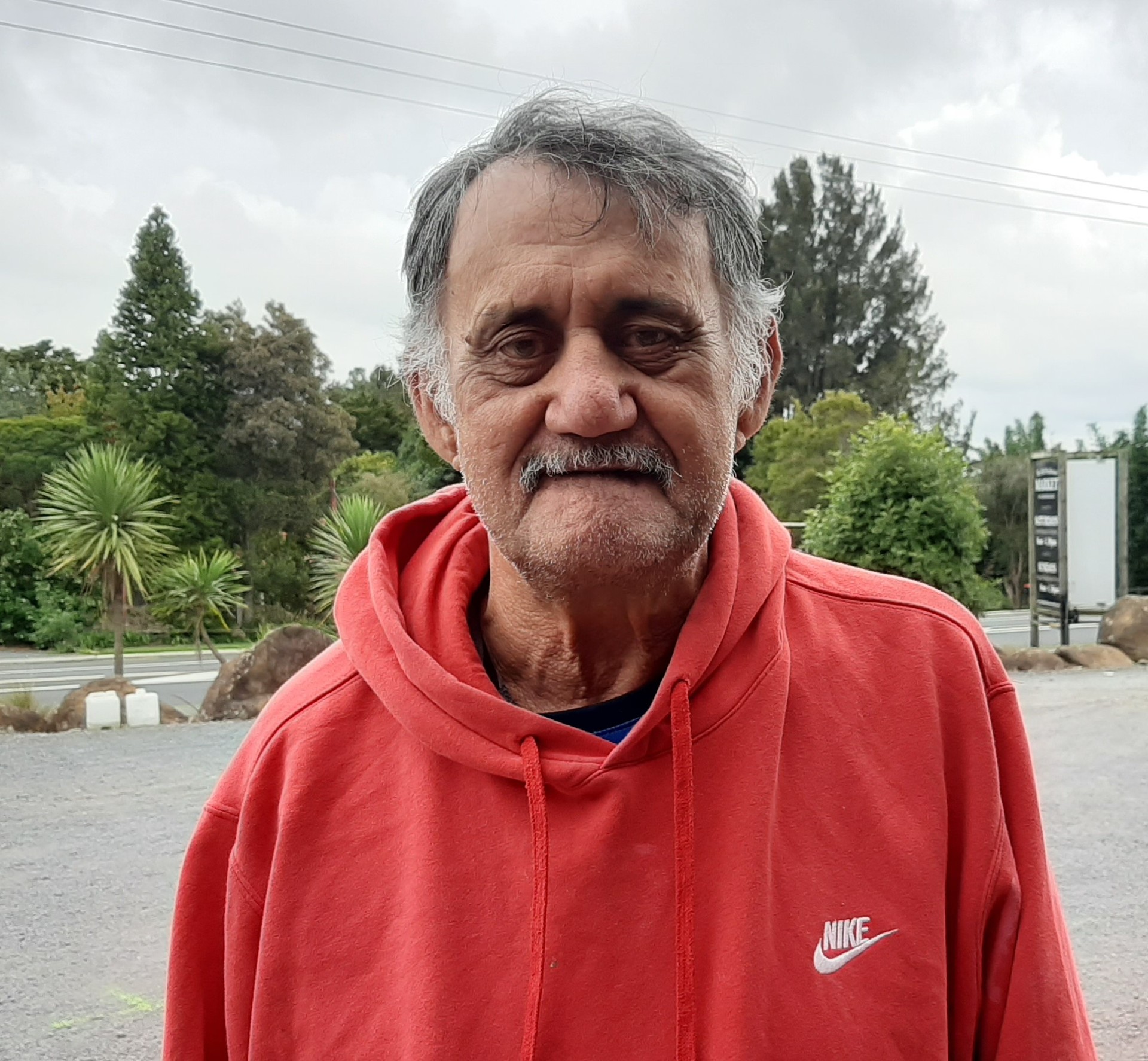 Bill Rihari, visiting from Auckland, originally from Wharengaere 