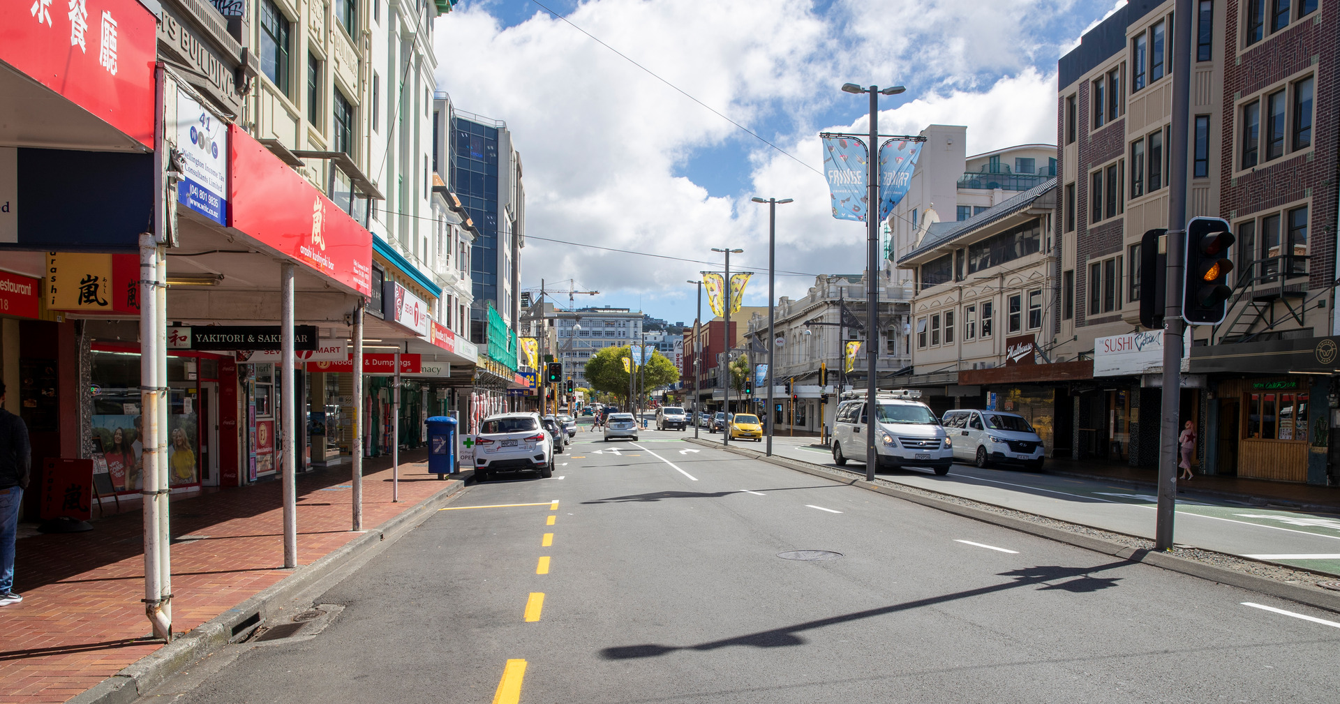 The assault happened on Courtenay Place in Wellington. Photo / Mark Mitchell