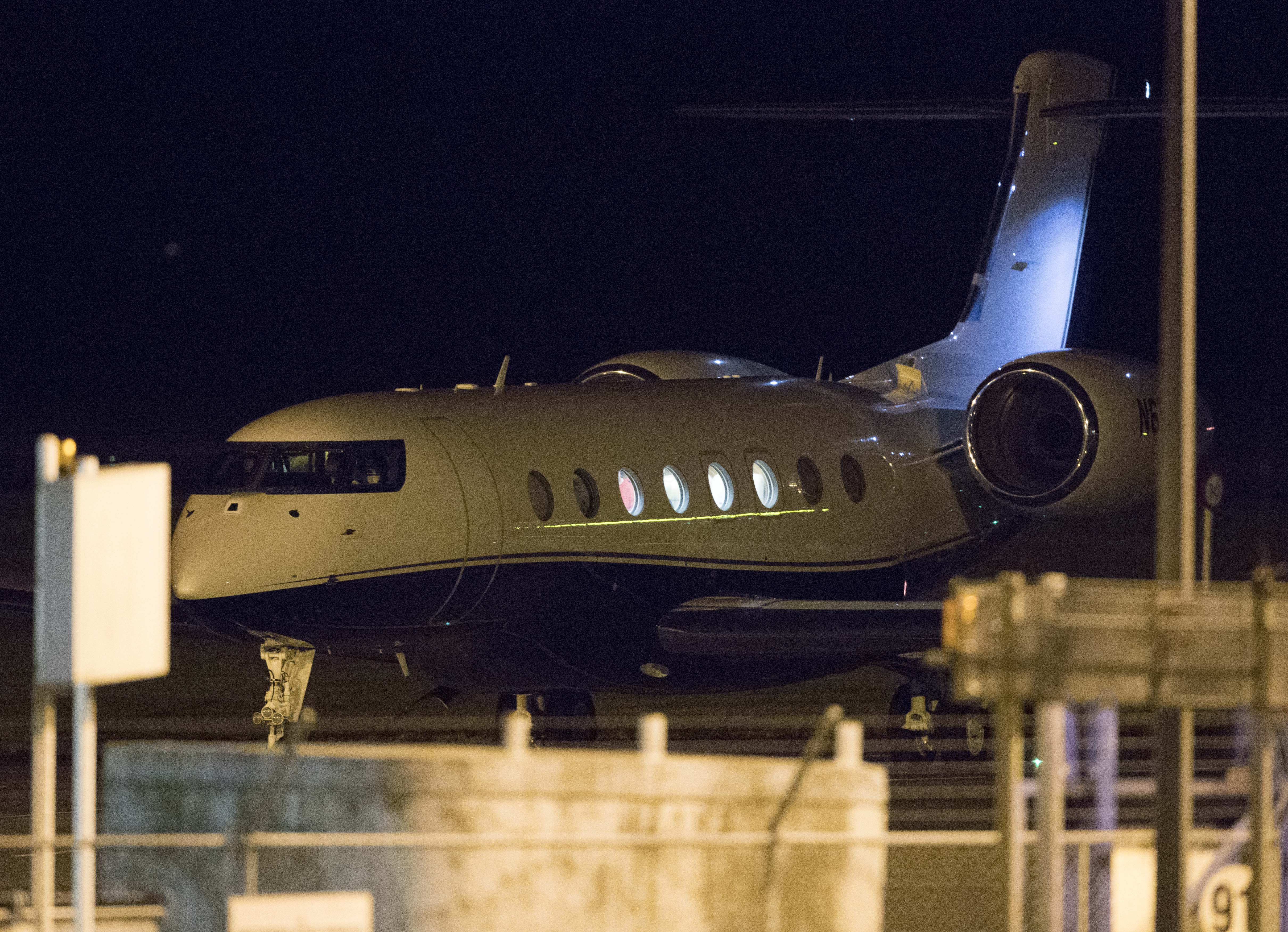 Former President of The United States Barack Obama arrives at Auckland International Airport. Photo / Brett Phibbs 
